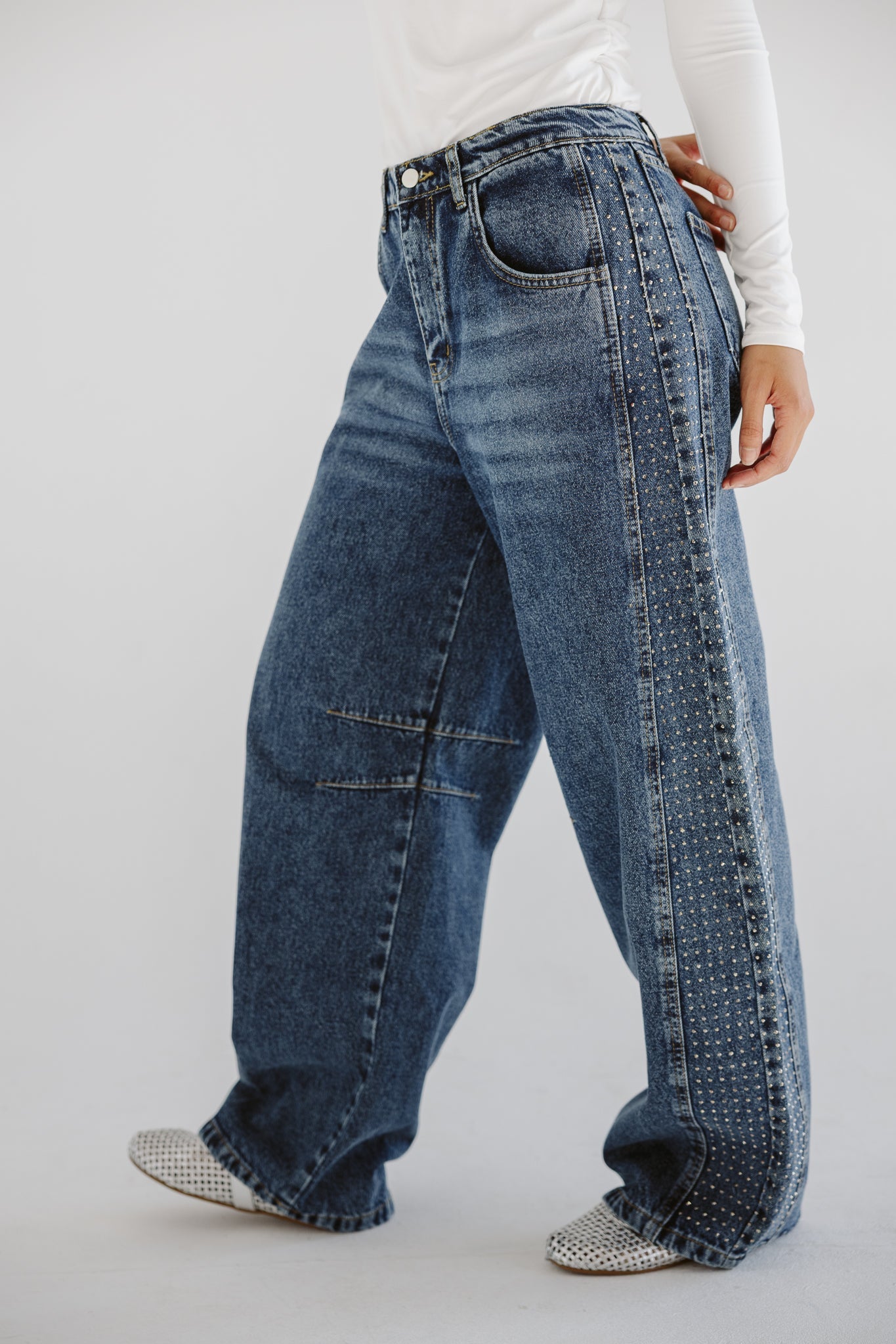 Diamond Parachute Pants Blue - AB ESSENTIALS