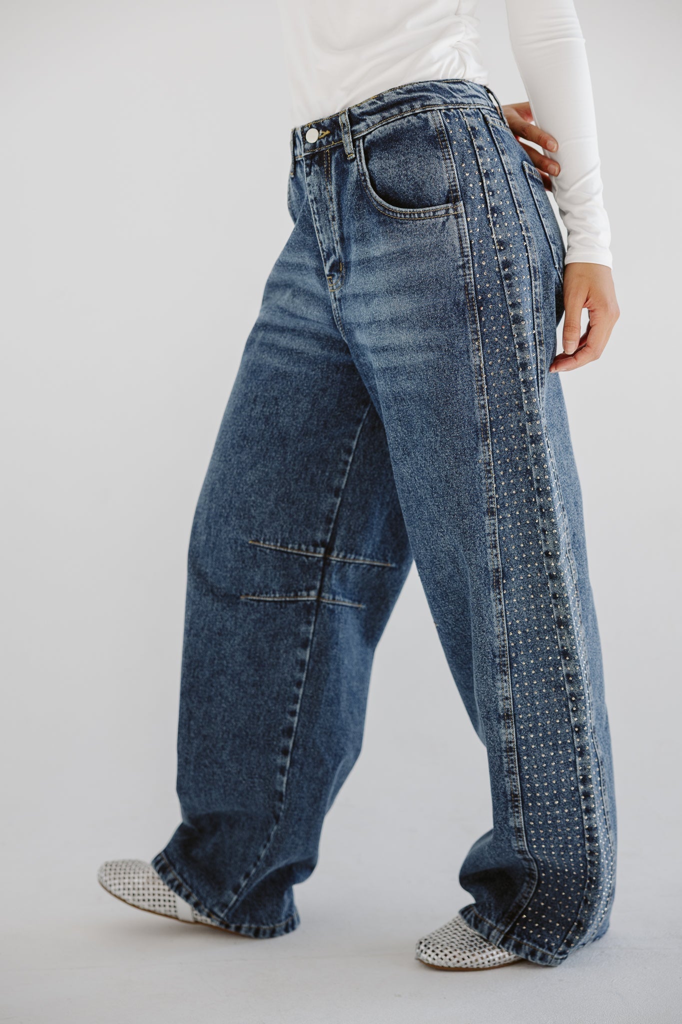 Diamond Parachute Pants Blue - AB ESSENTIALS