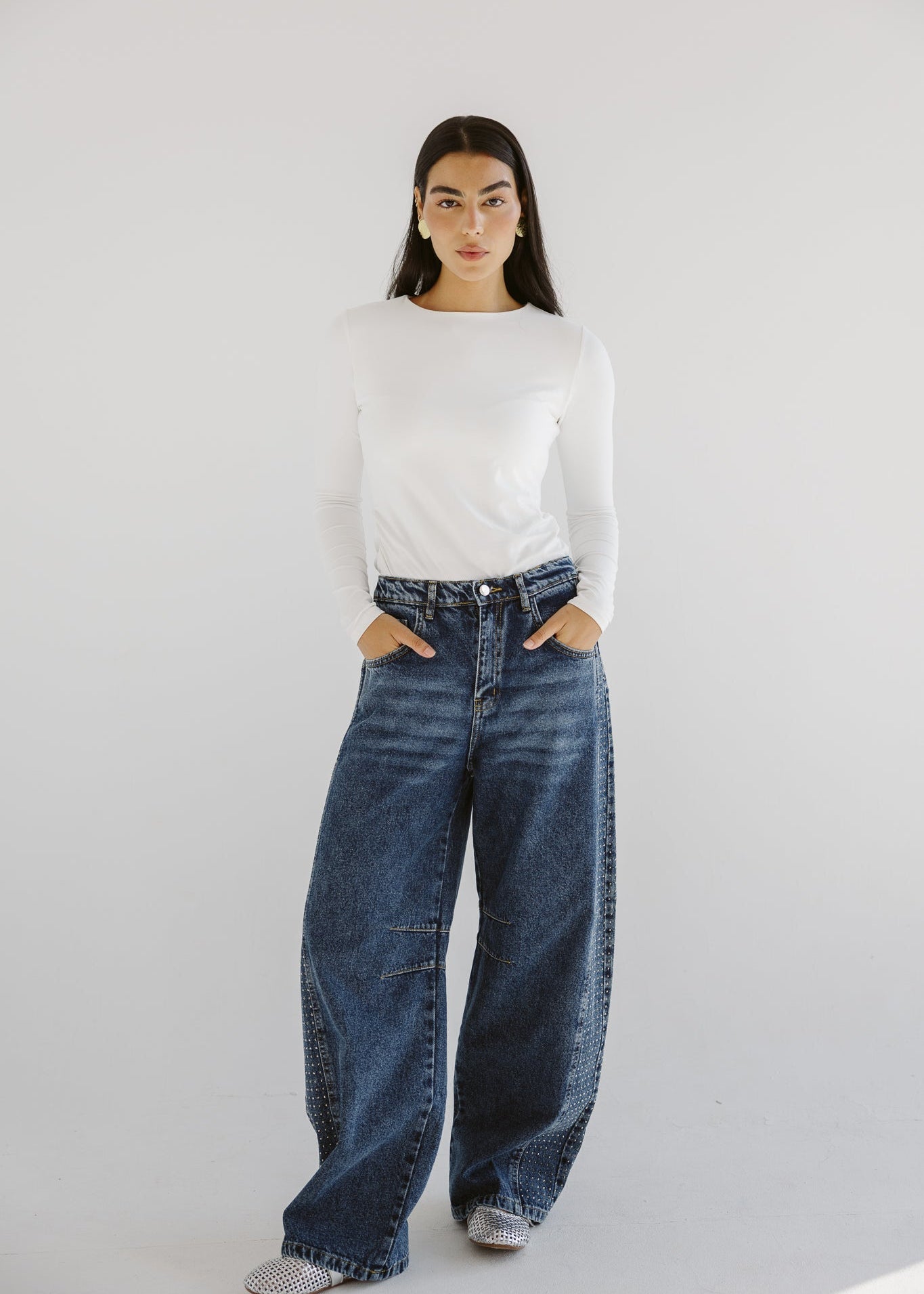 Diamond Parachute Pants Blue - AB ESSENTIALS