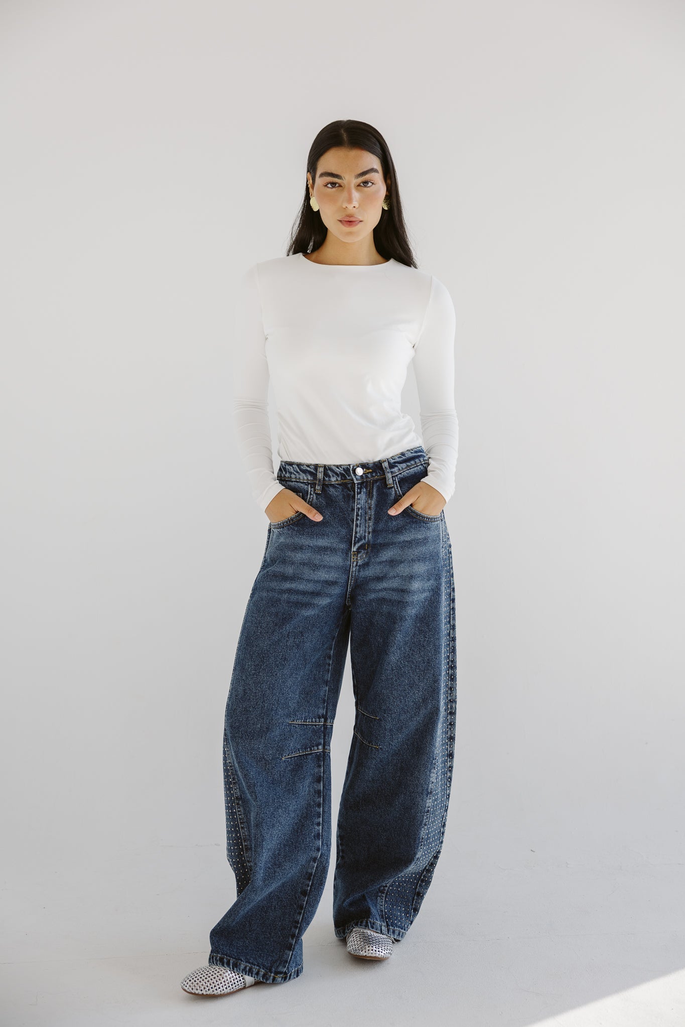 Diamond Parachute Pants Blue - AB ESSENTIALS