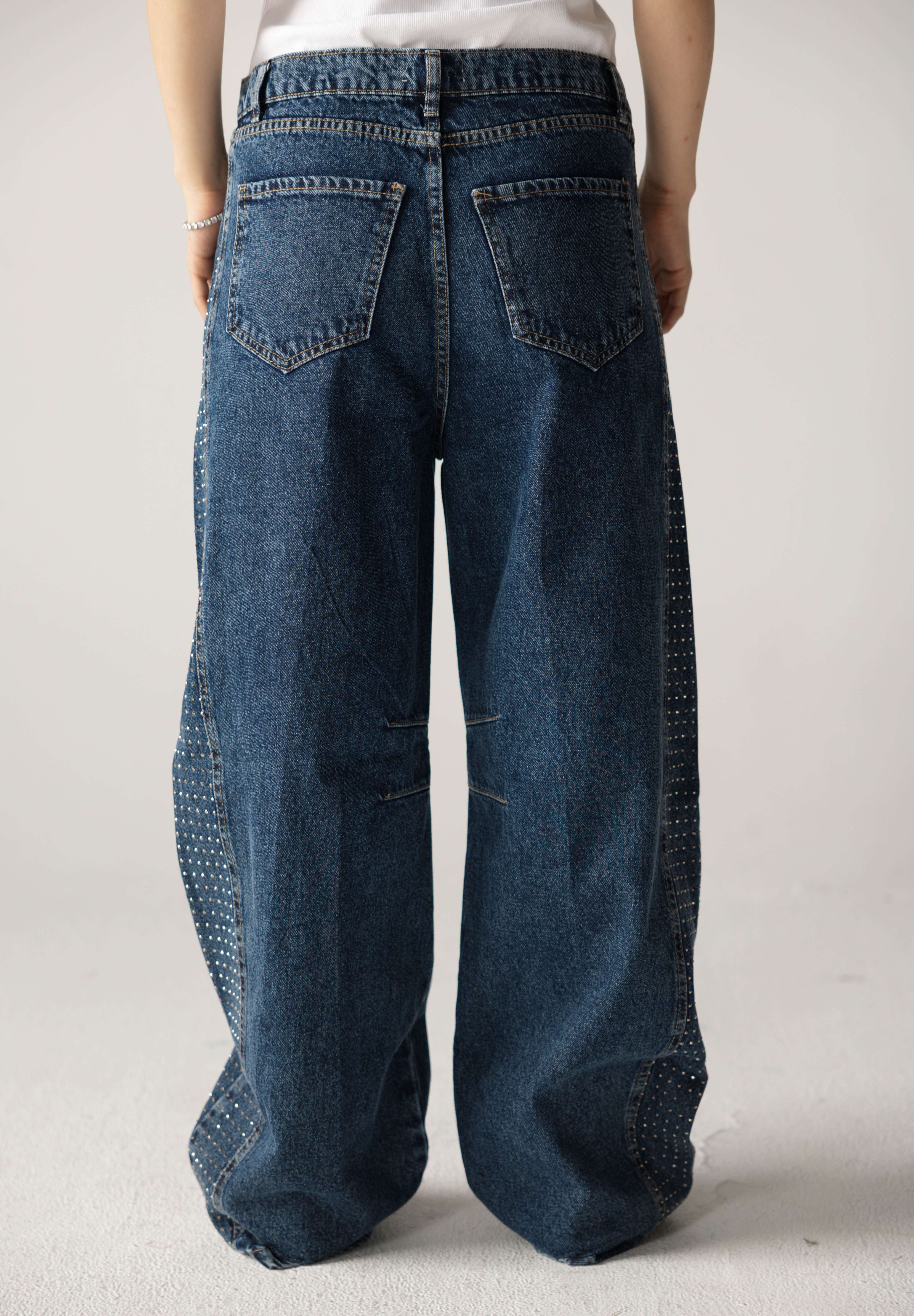 Diamond Parachute Pants Blue - AB ESSENTIALS