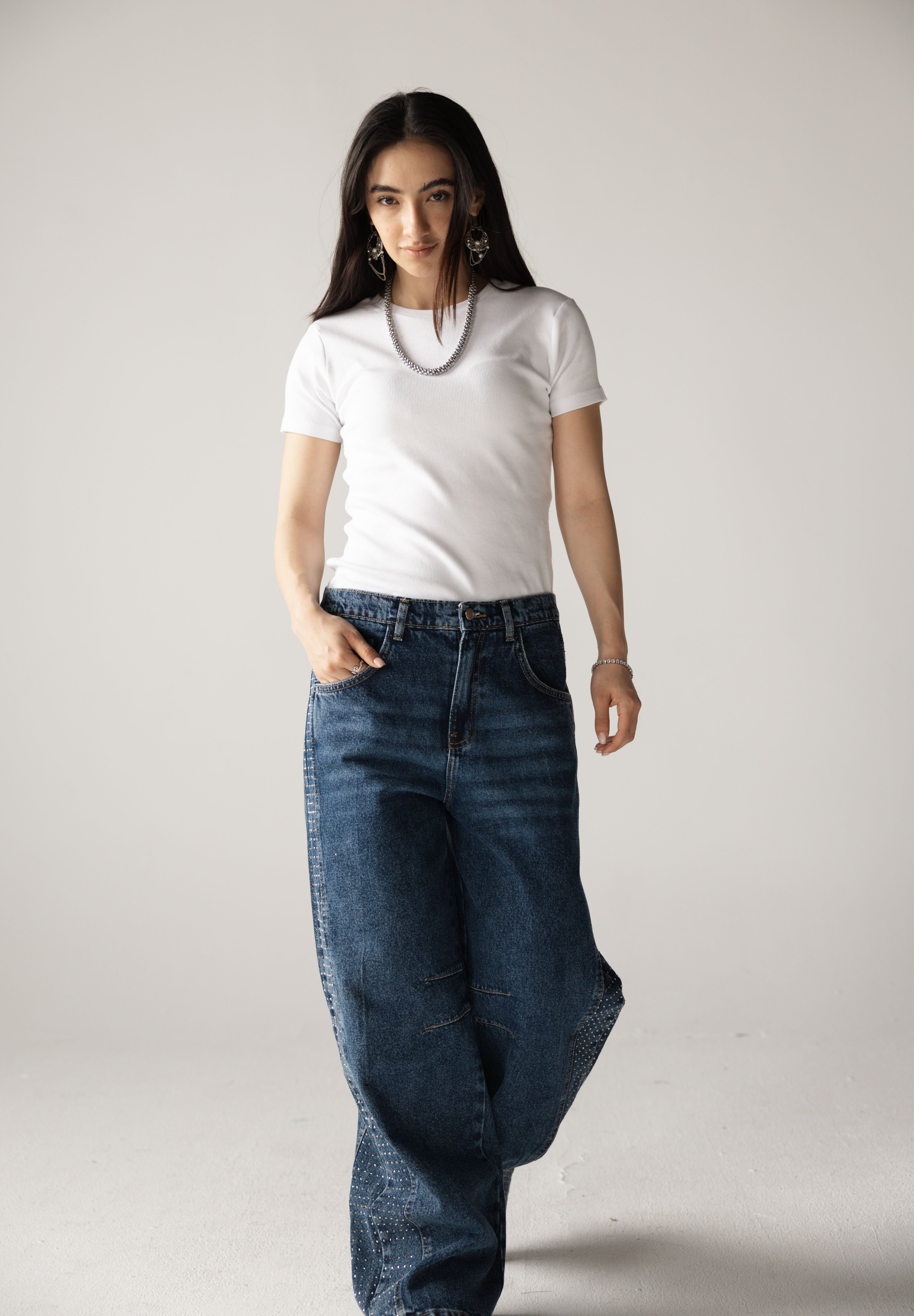 Diamond Parachute Pants Blue - AB ESSENTIALS