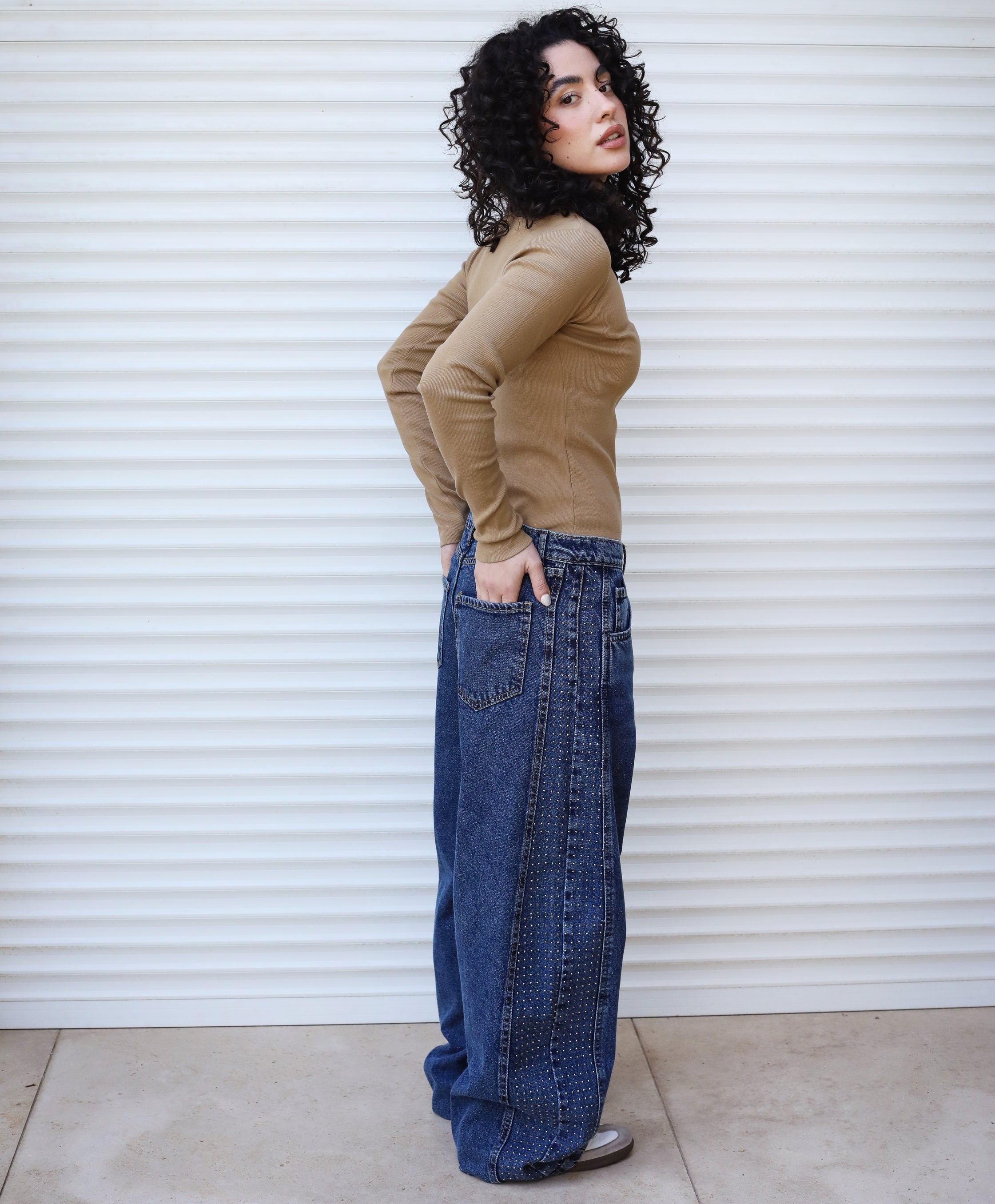 Diamond Parachute Pants Blue - AB ESSENTIALS