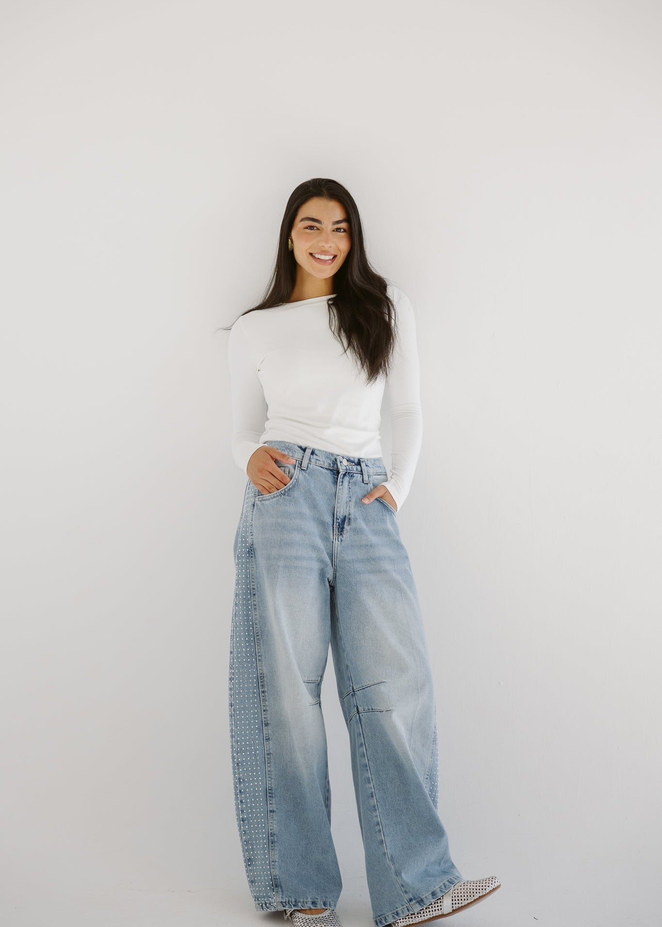 Diamond Parachute Pants Ice - AB ESSENTIALS