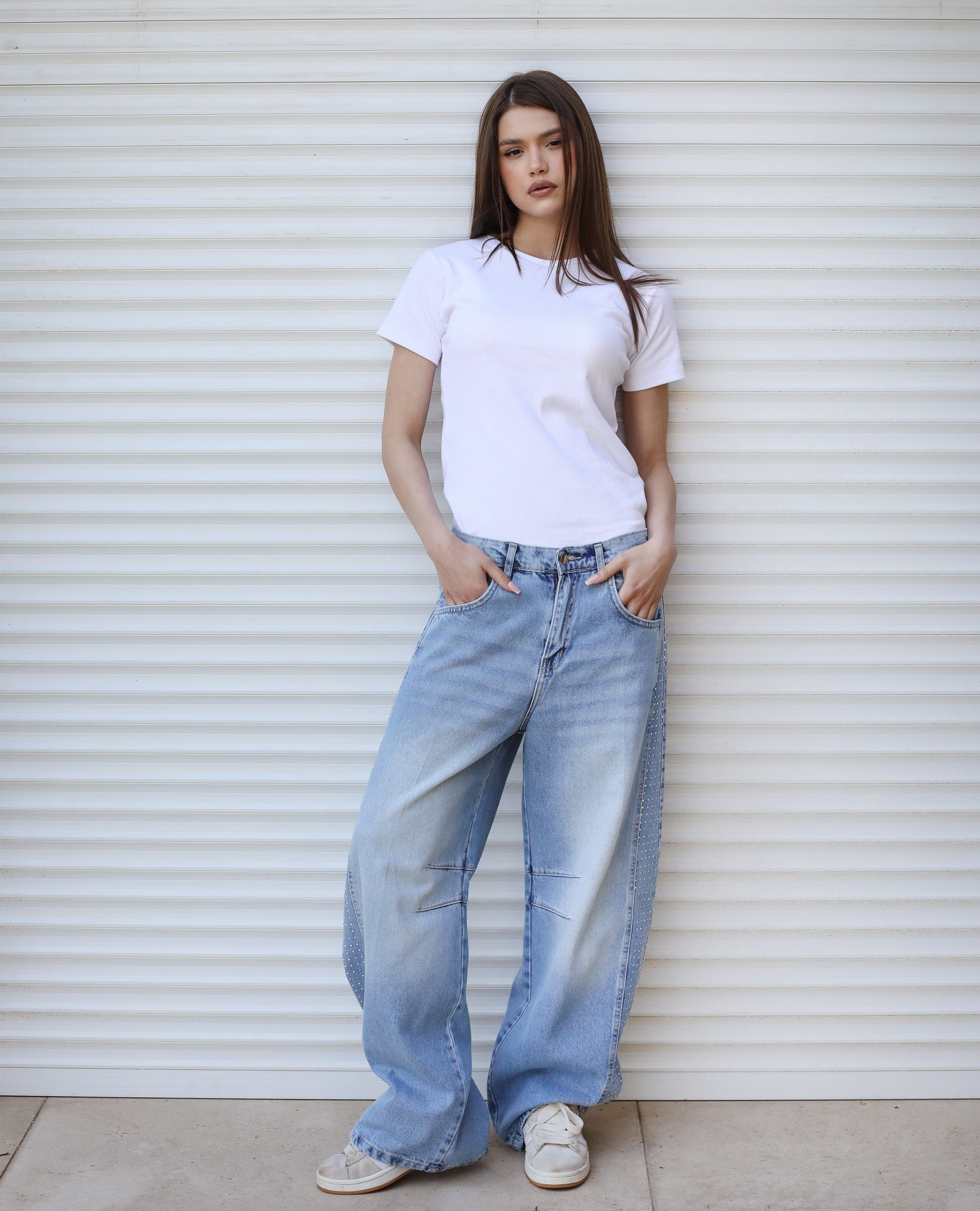 Diamond Parachute Pants Ice - AB ESSENTIALS