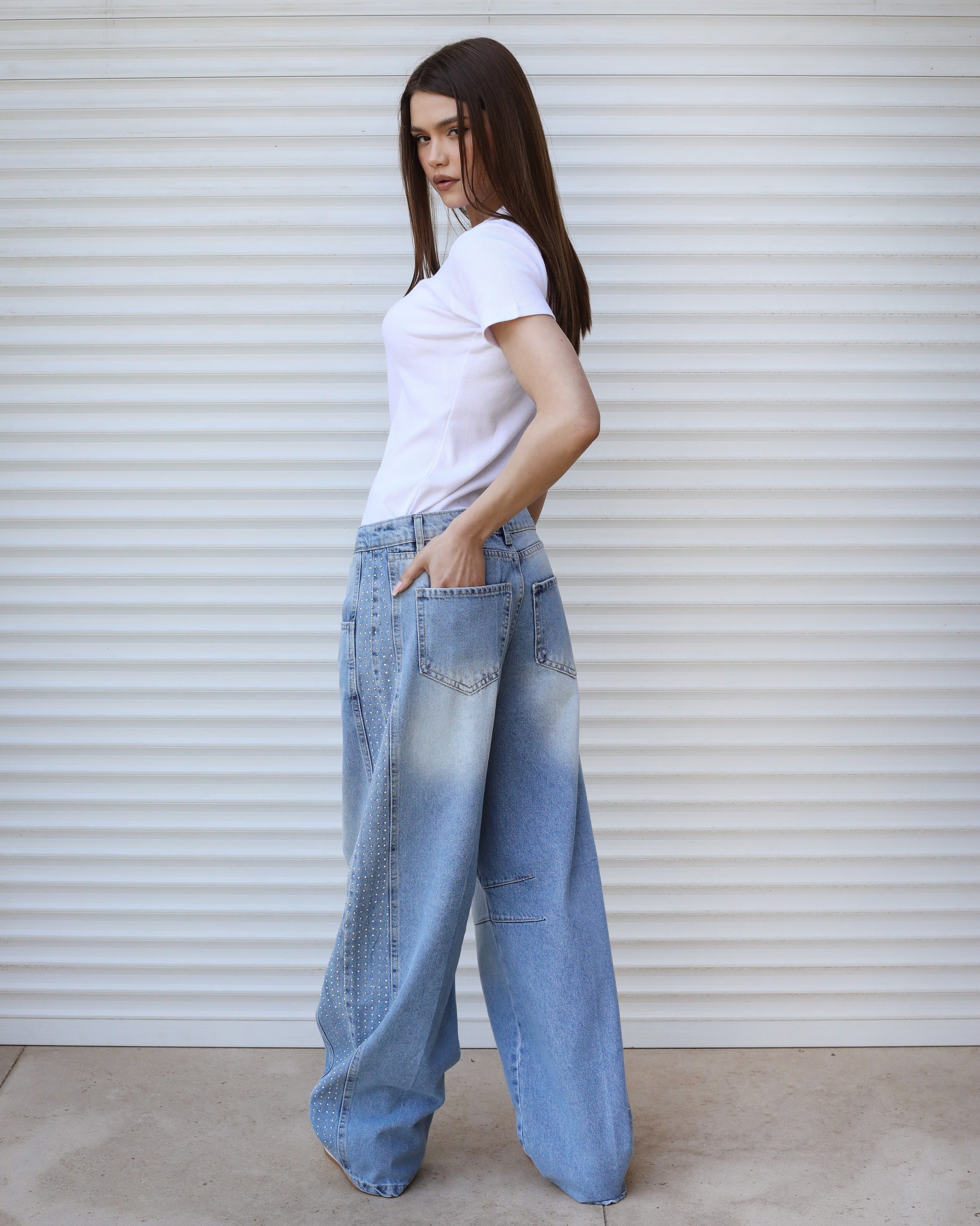 Diamond Parachute Pants Ice - AB ESSENTIALS