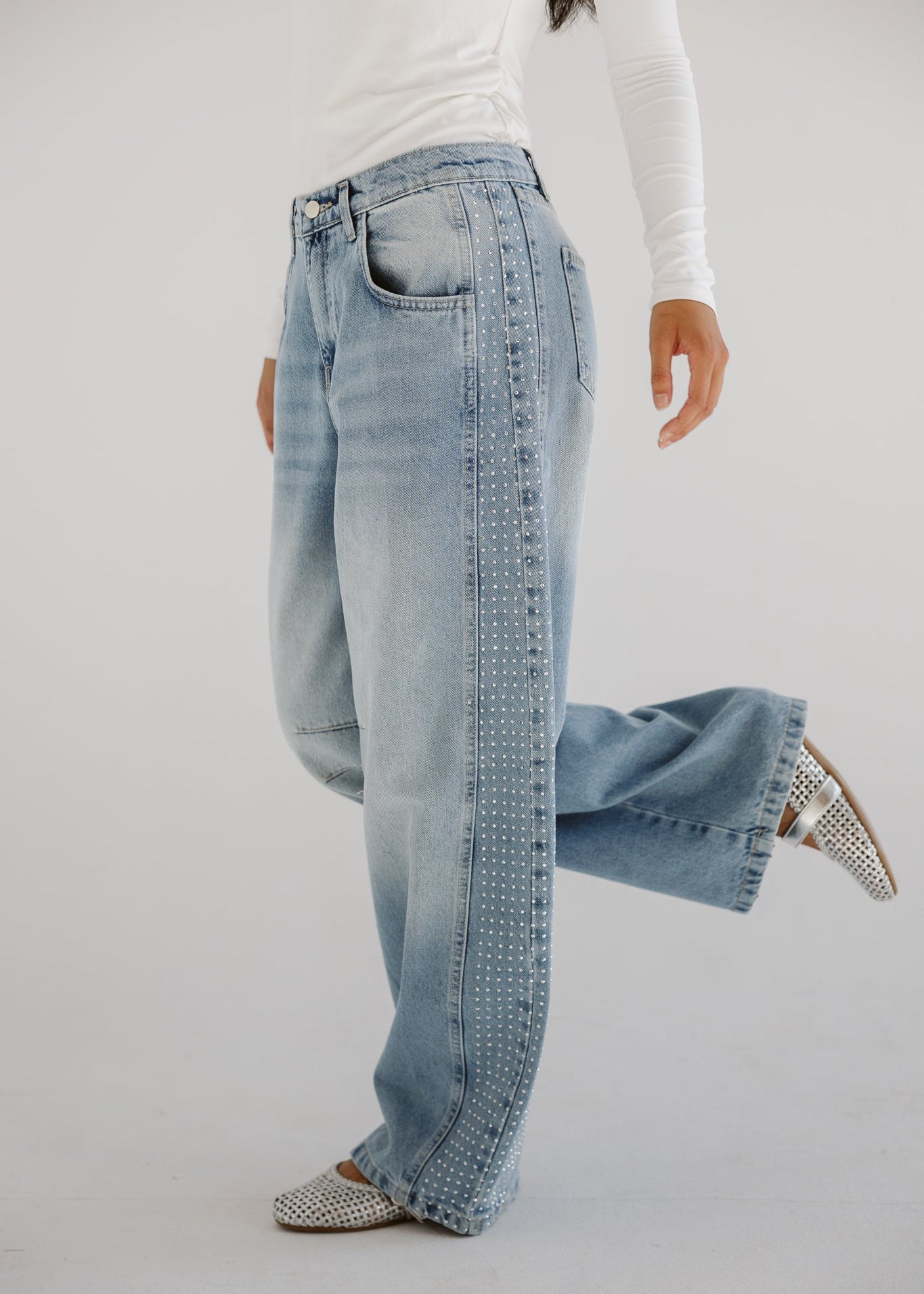 Diamond Parachute Pants Ice - AB ESSENTIALS