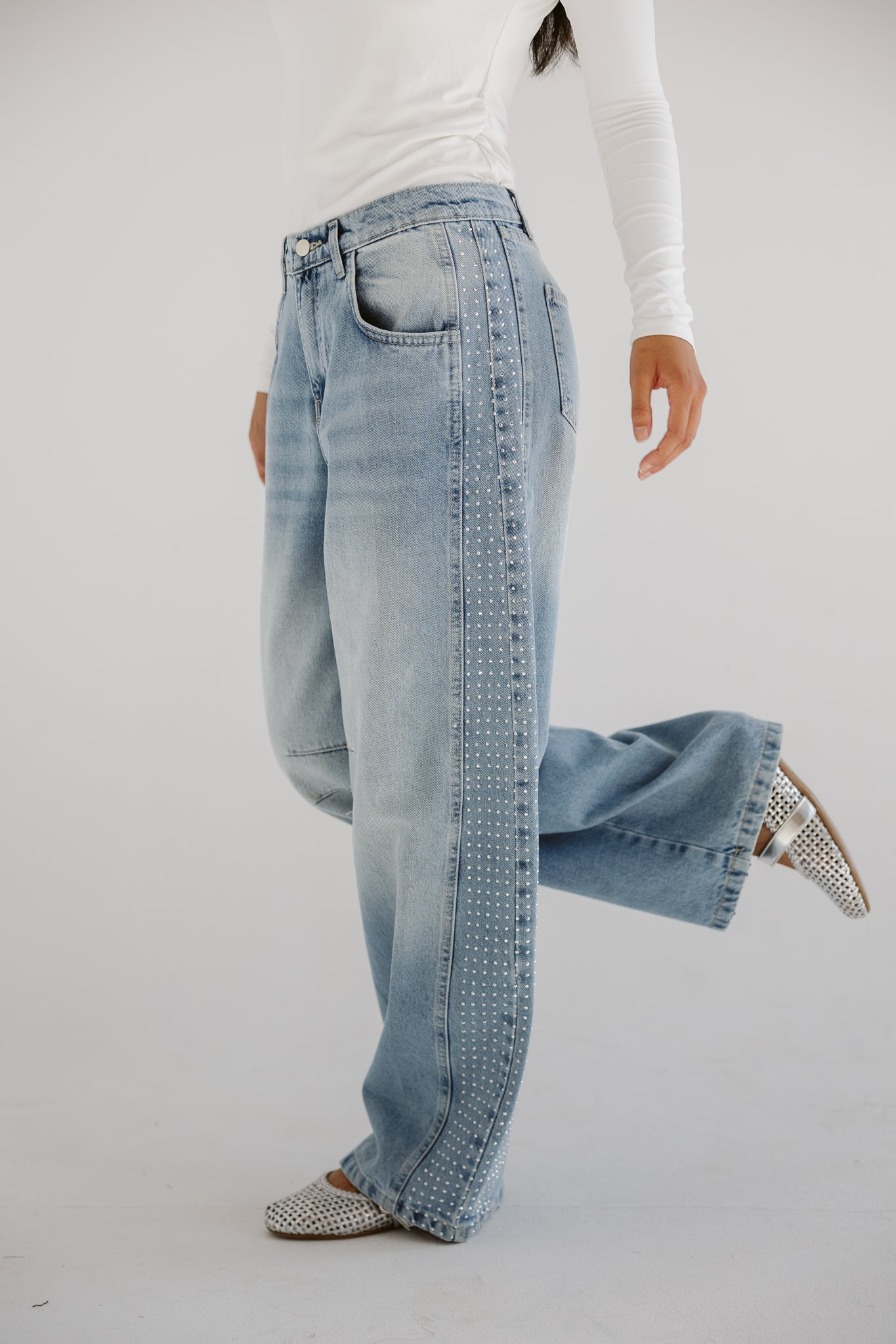 Diamond Parachute Pants Ice - AB ESSENTIALS