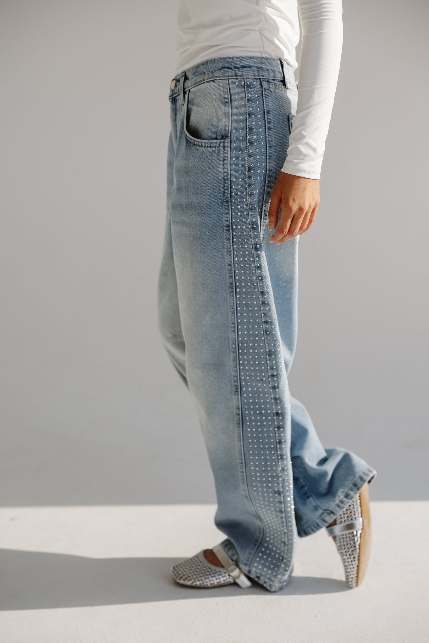 Diamond Parachute Pants Ice - AB ESSENTIALS