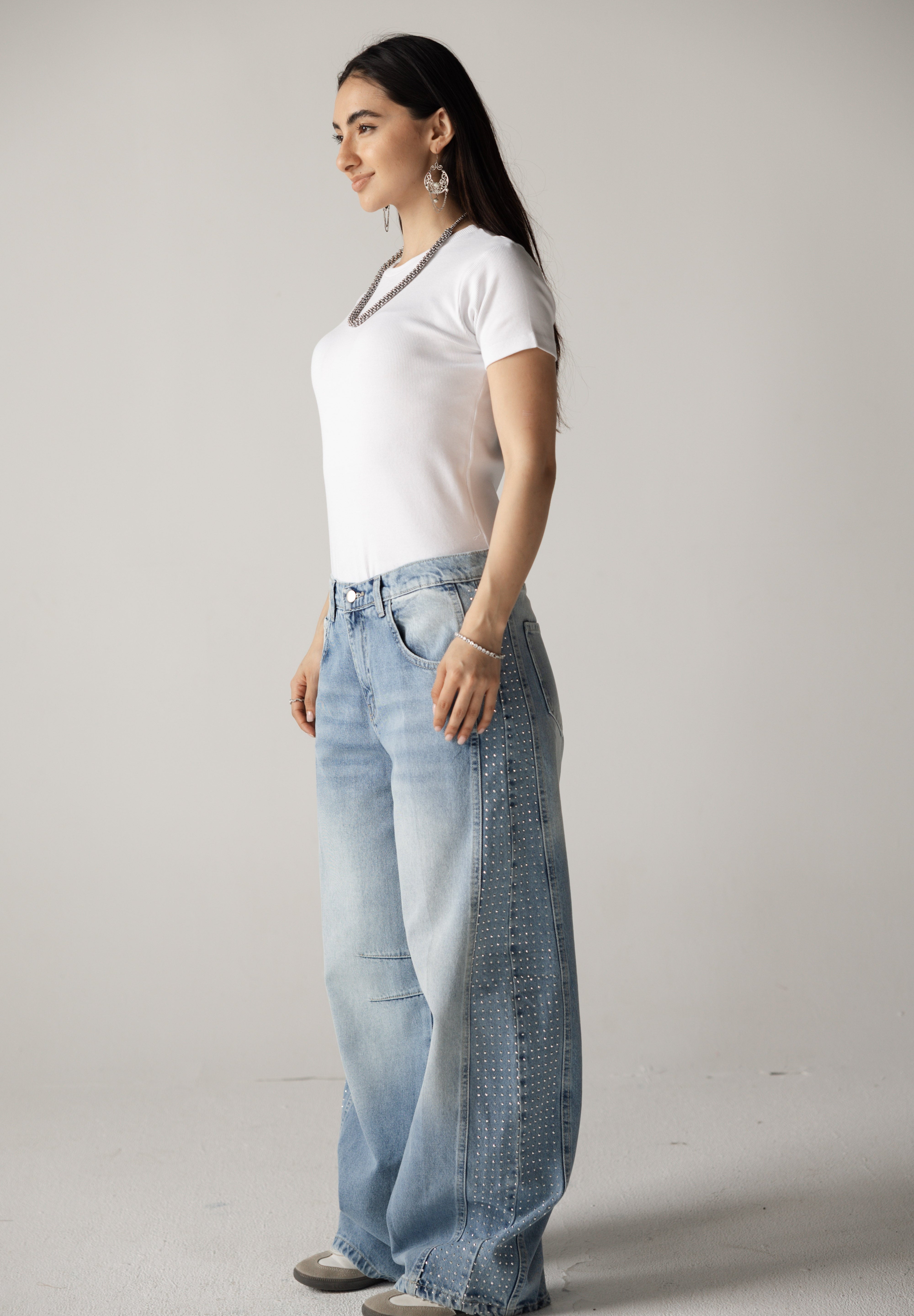 Diamond Parachute Pants Ice - AB ESSENTIALS