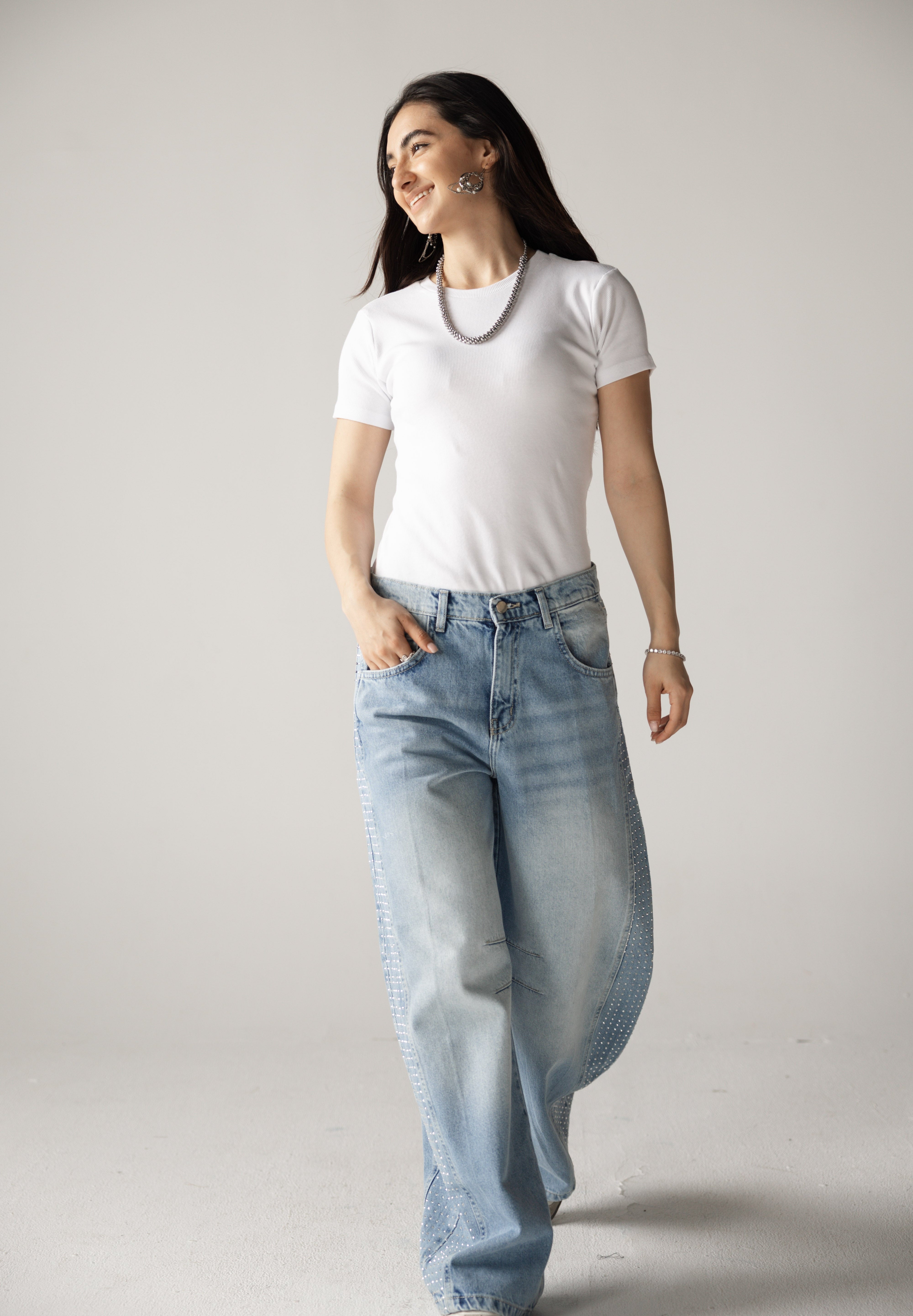 Diamond Parachute Pants Ice - AB ESSENTIALS