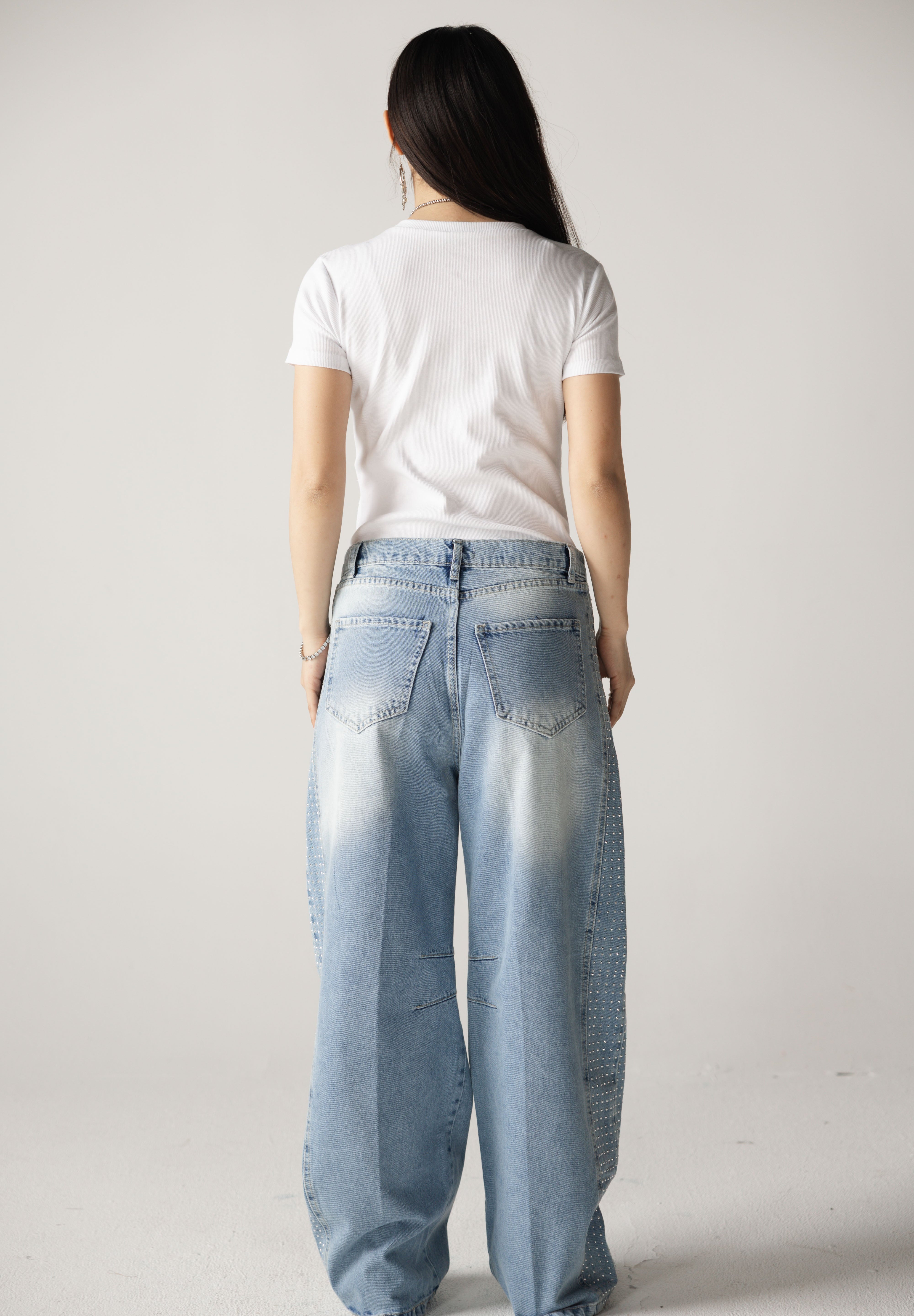 Diamond Parachute Pants Ice - AB ESSENTIALS