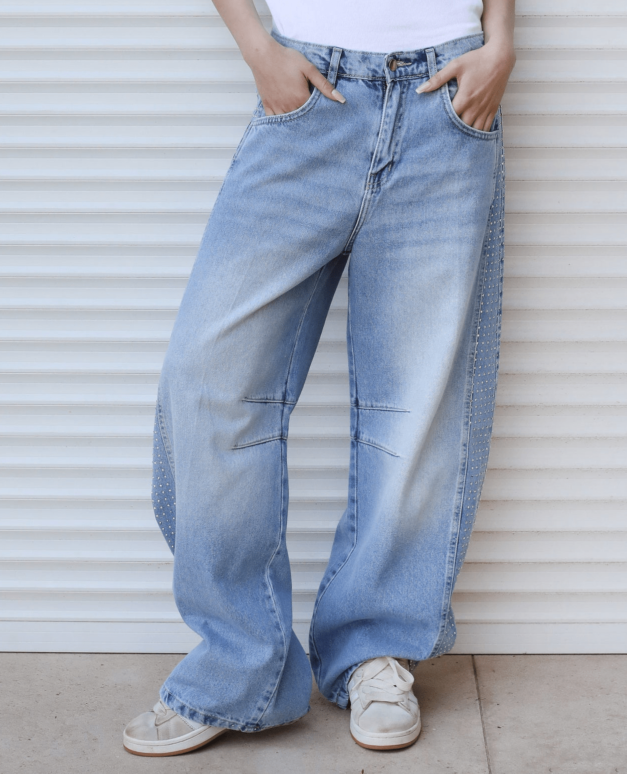 Diamond Parachute Pants Ice - AB ESSENTIALS