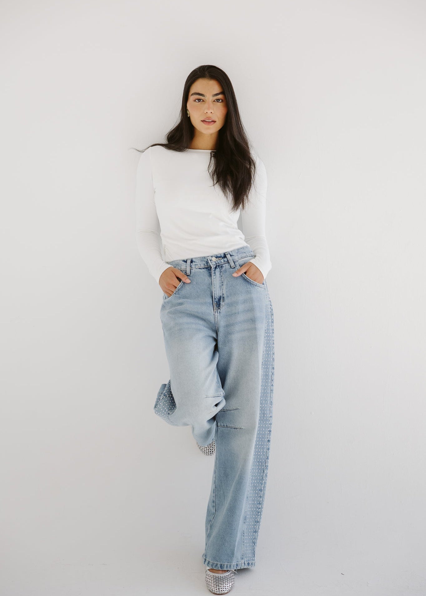 Diamond Parachute Pants Ice - AB ESSENTIALS