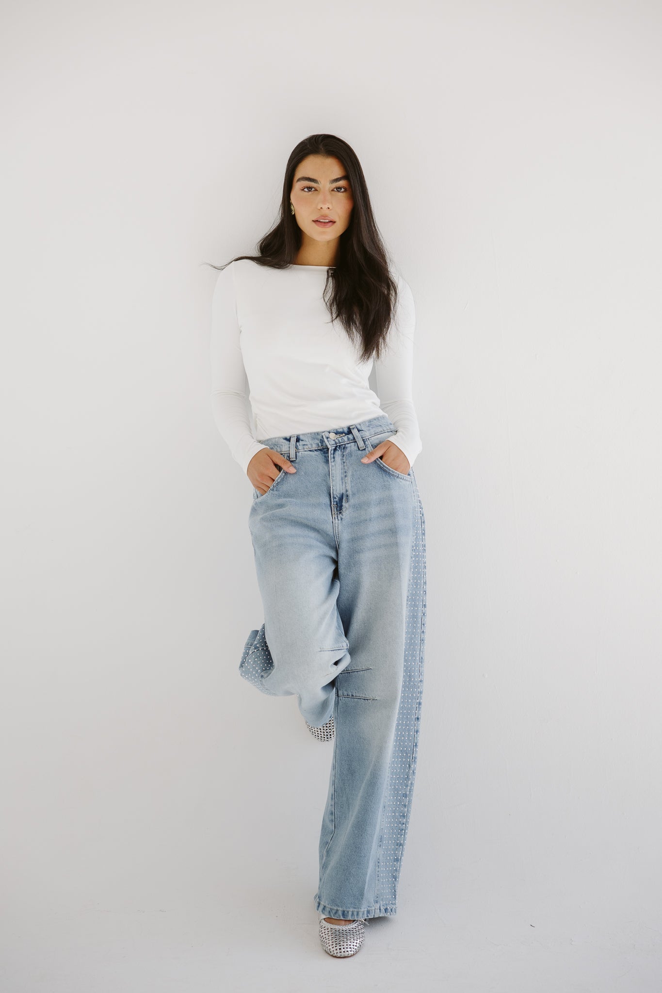 Diamond Parachute Pants Ice - AB ESSENTIALS