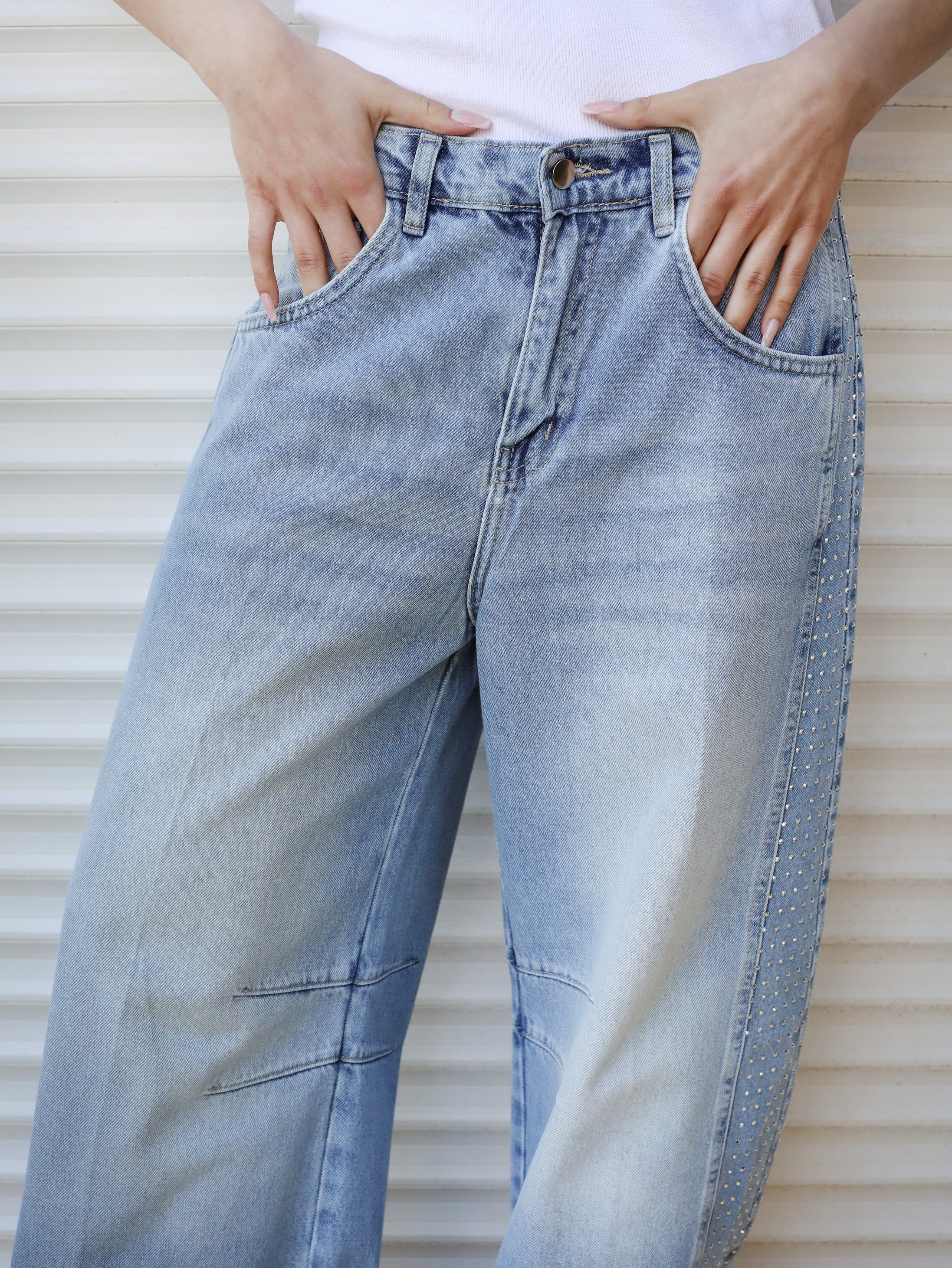 Diamond Parachute Pants Ice - AB ESSENTIALS