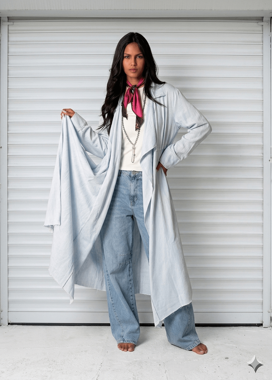 Diva Cardigan Baby Blue - AB ESSENTIALS