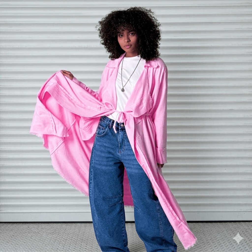 Diva Cardigan Powder Rose - AB ESSENTIALS