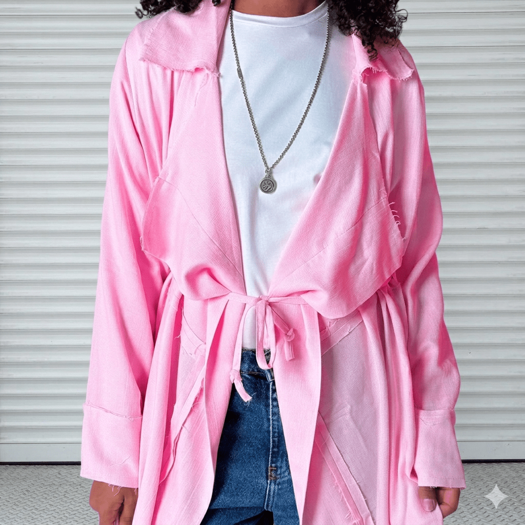 Diva Cardigan Powder Rose - AB ESSENTIALS