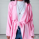 Diva Cardigan Powder Rose - AB ESSENTIALS