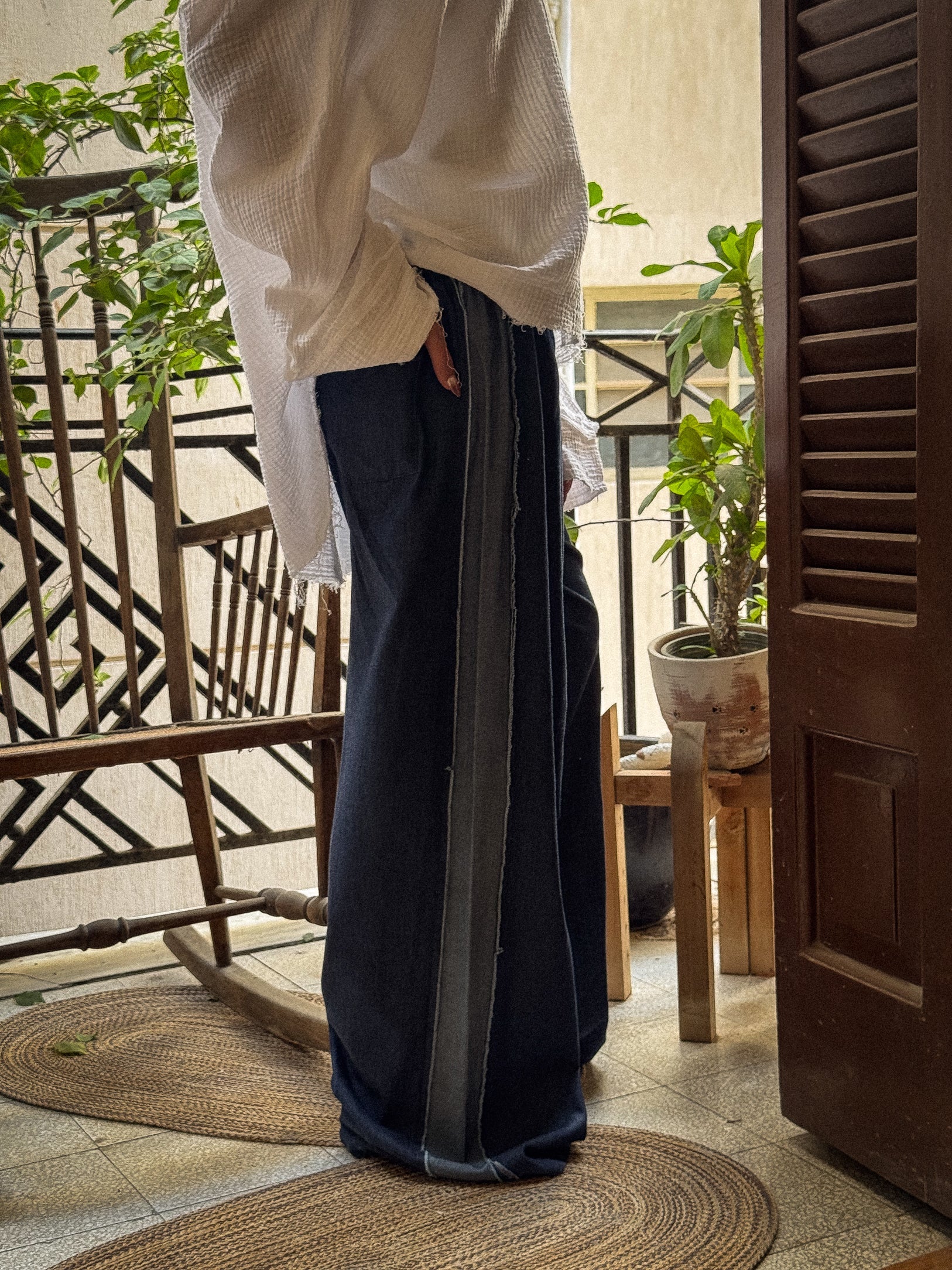 Edgy Pants Blue Denim - AB ESSENTIALS