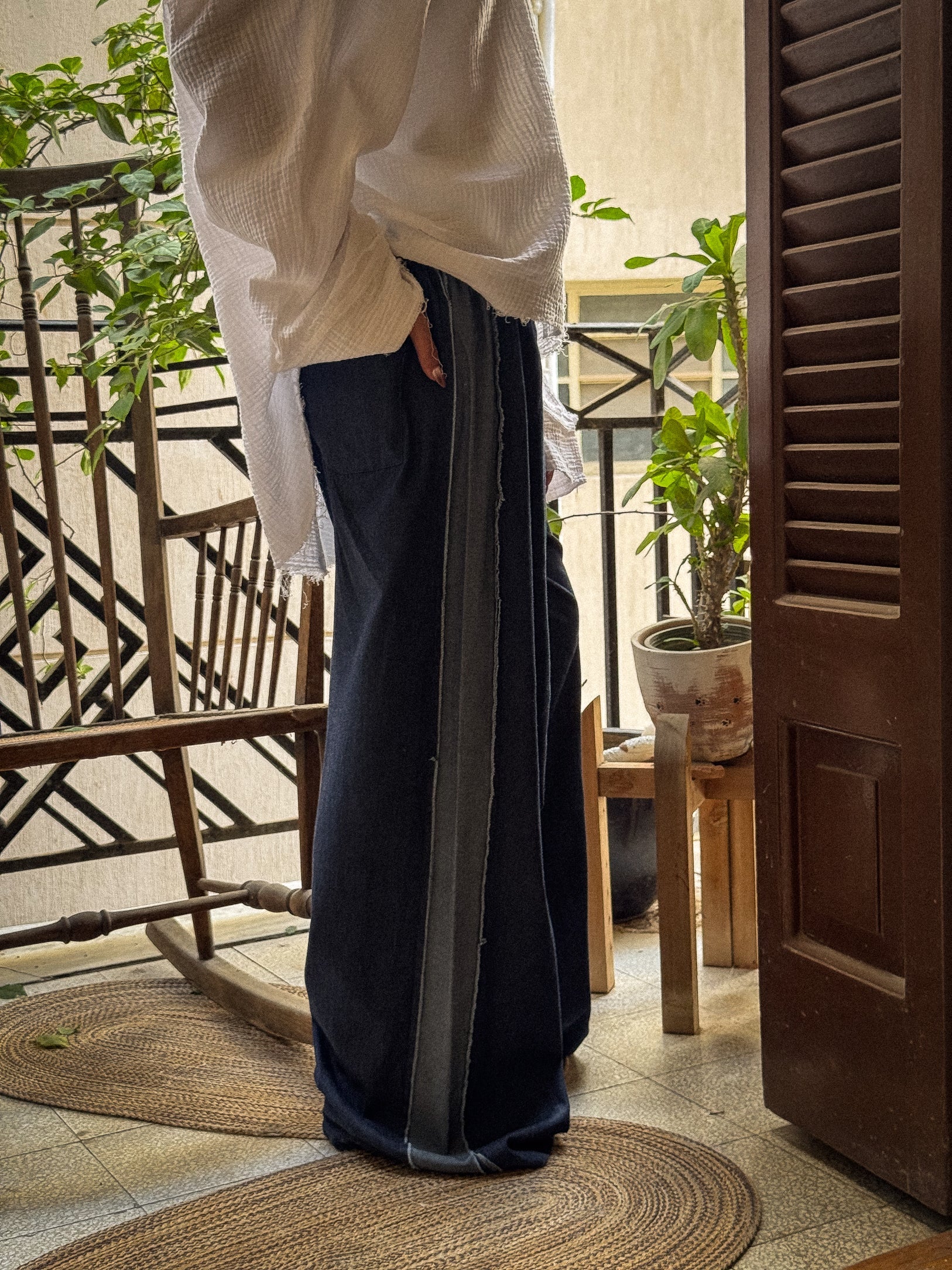 Edgy Pants Blue Denim - AB ESSENTIALS