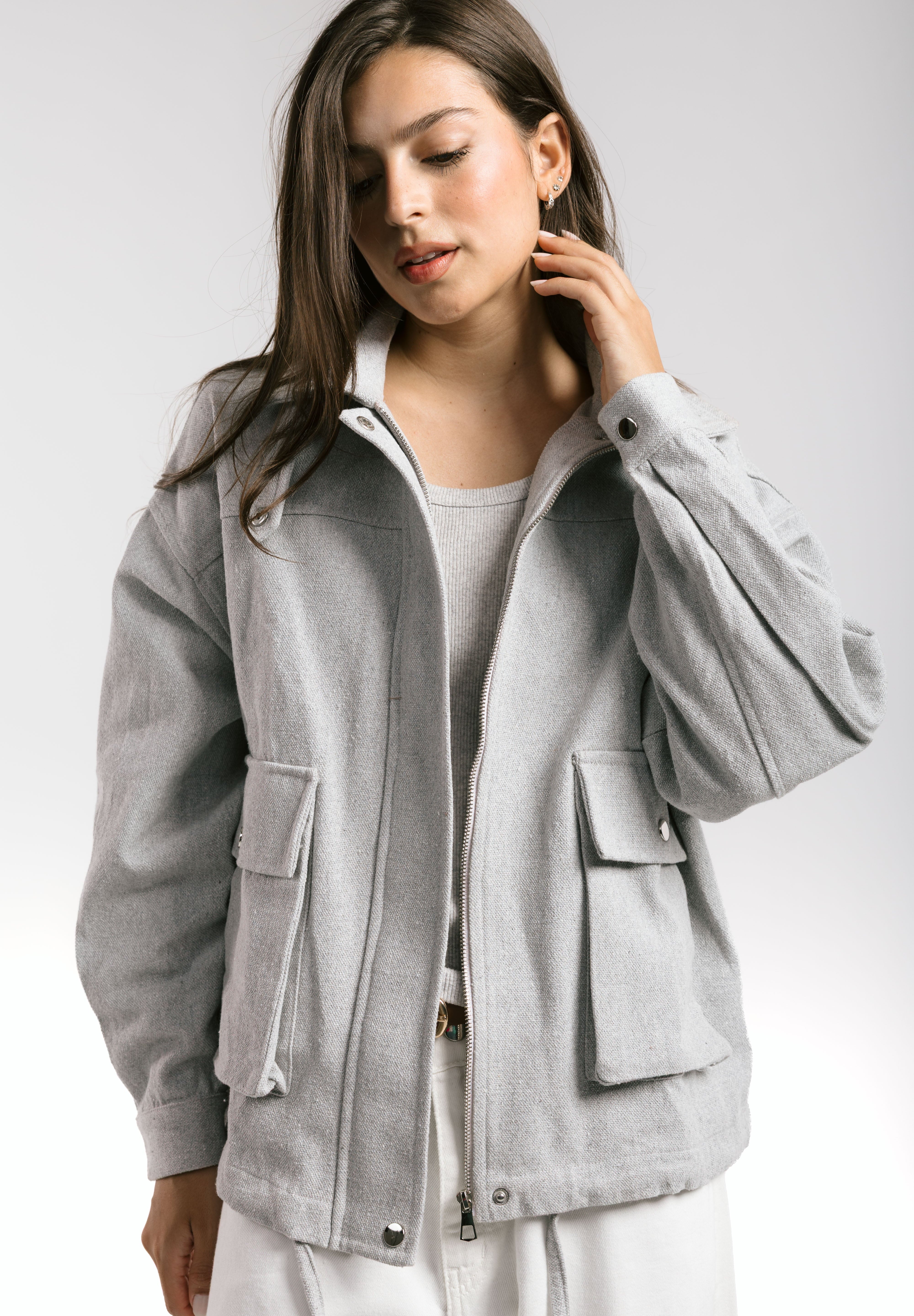 EGY Nile Jacket Grey - AB ESSENTIALS