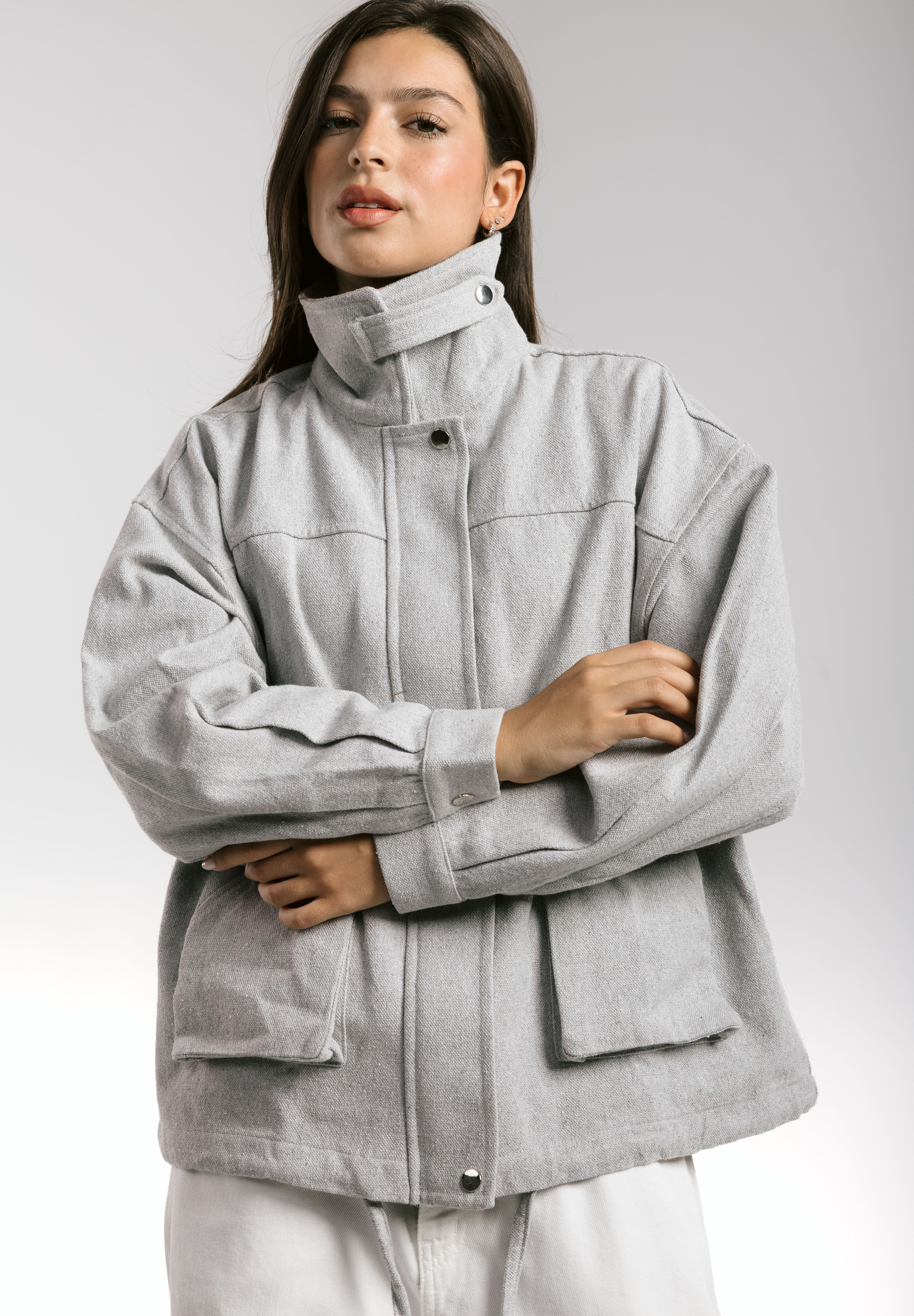 EGY Nile Jacket Grey - AB ESSENTIALS
