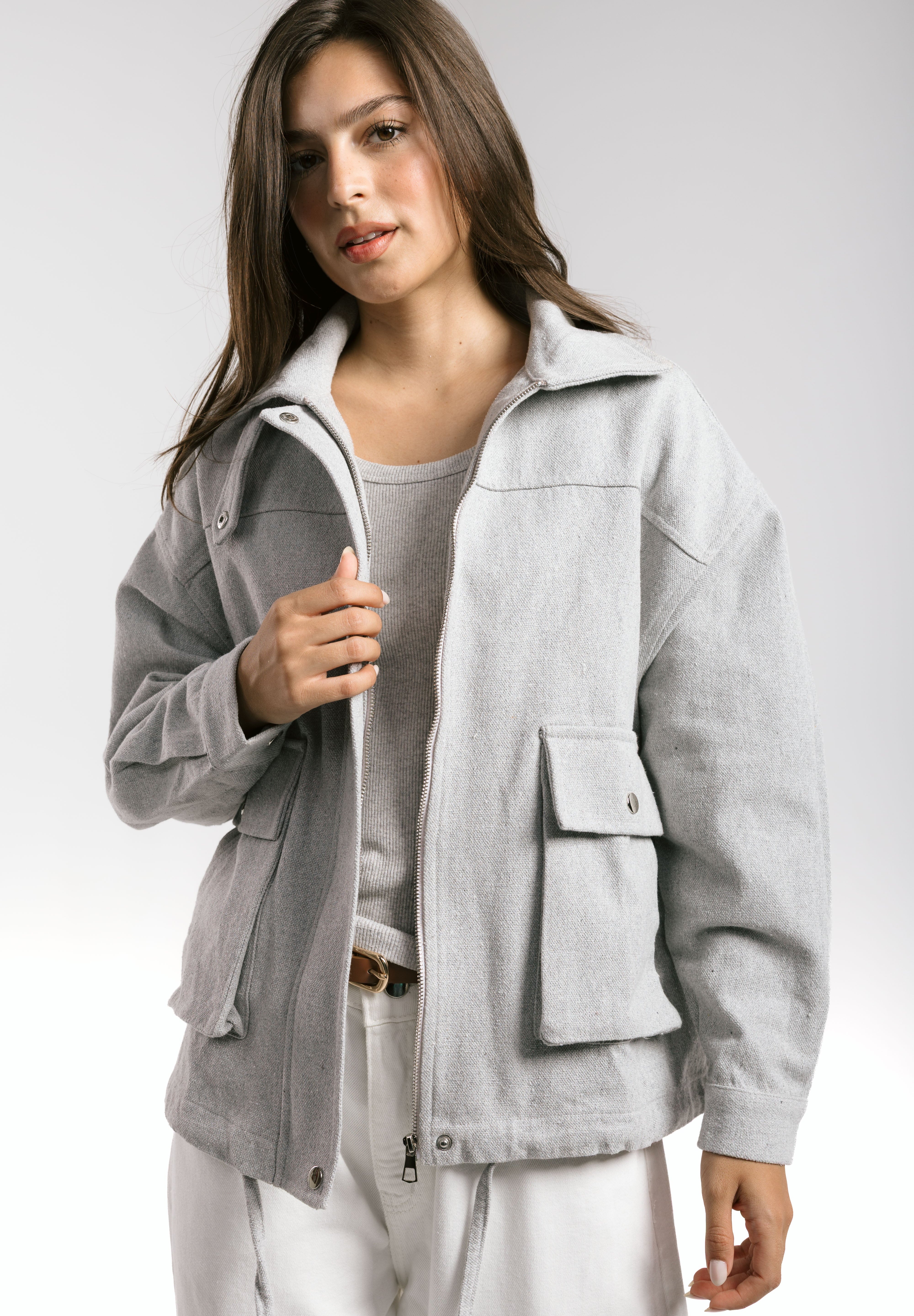 EGY Nile Jacket Grey - AB ESSENTIALS