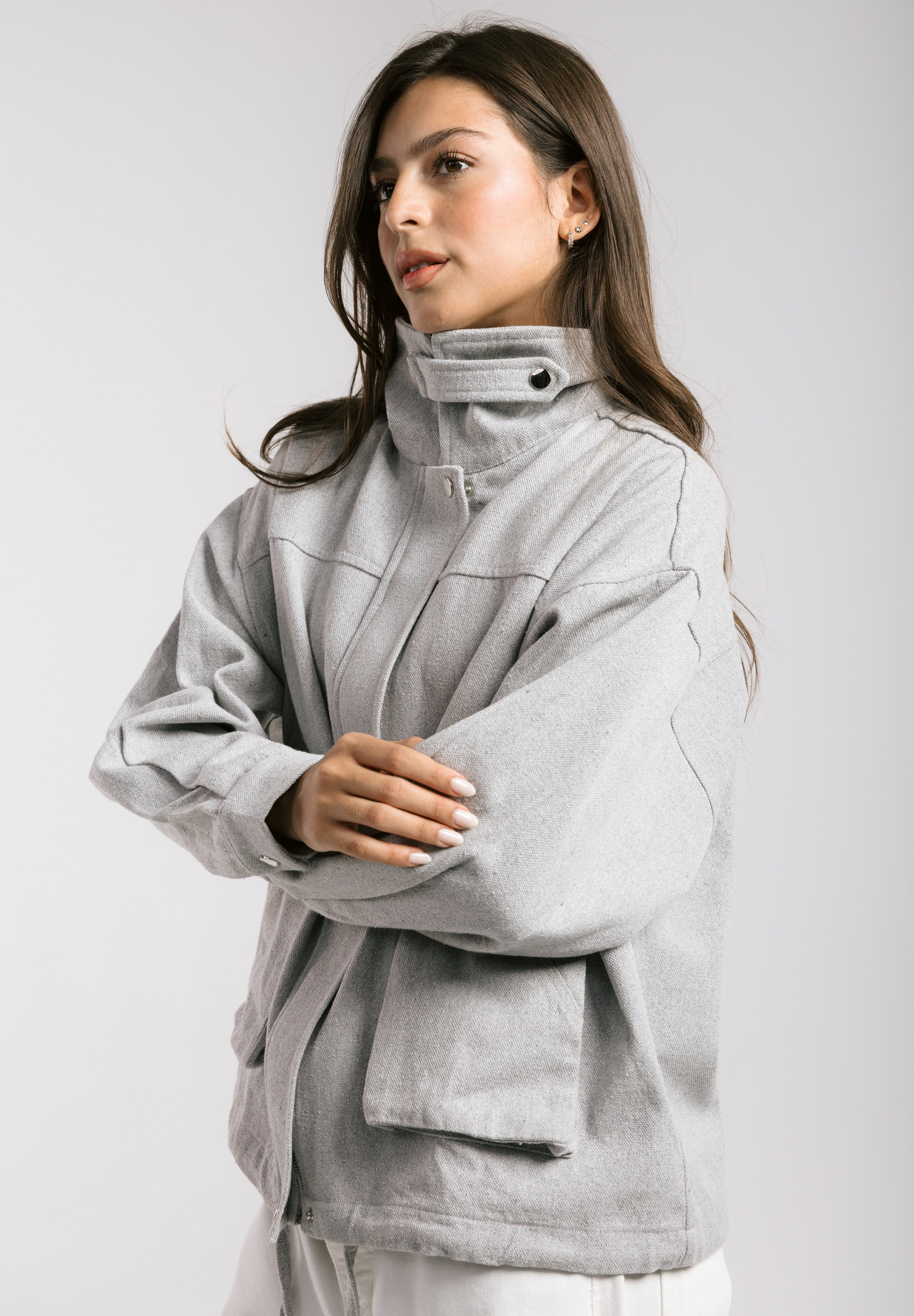 EGY Nile Jacket Grey - AB ESSENTIALS