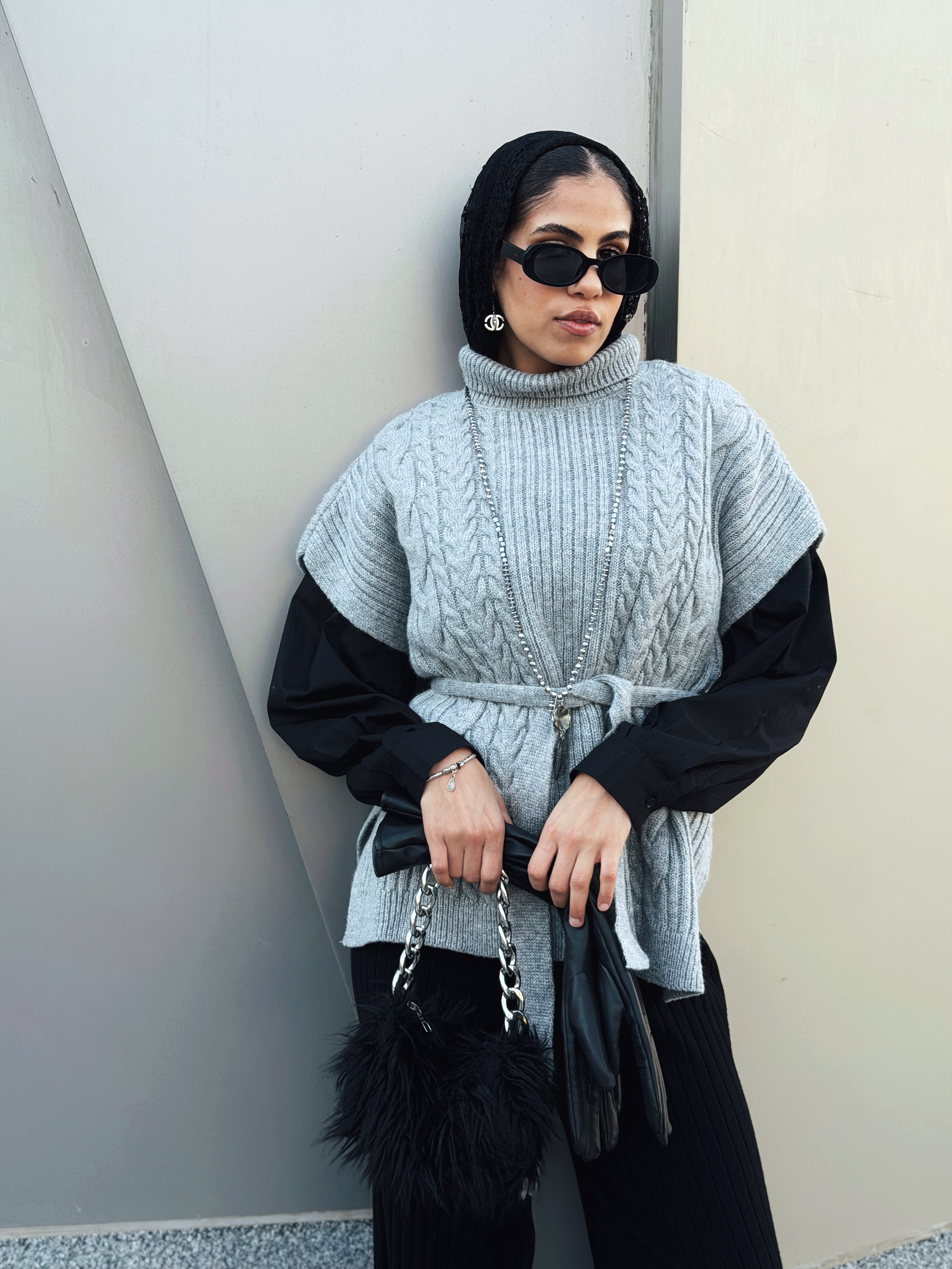 Fireside Knit Pullover Grey - AB ESSENTIALS