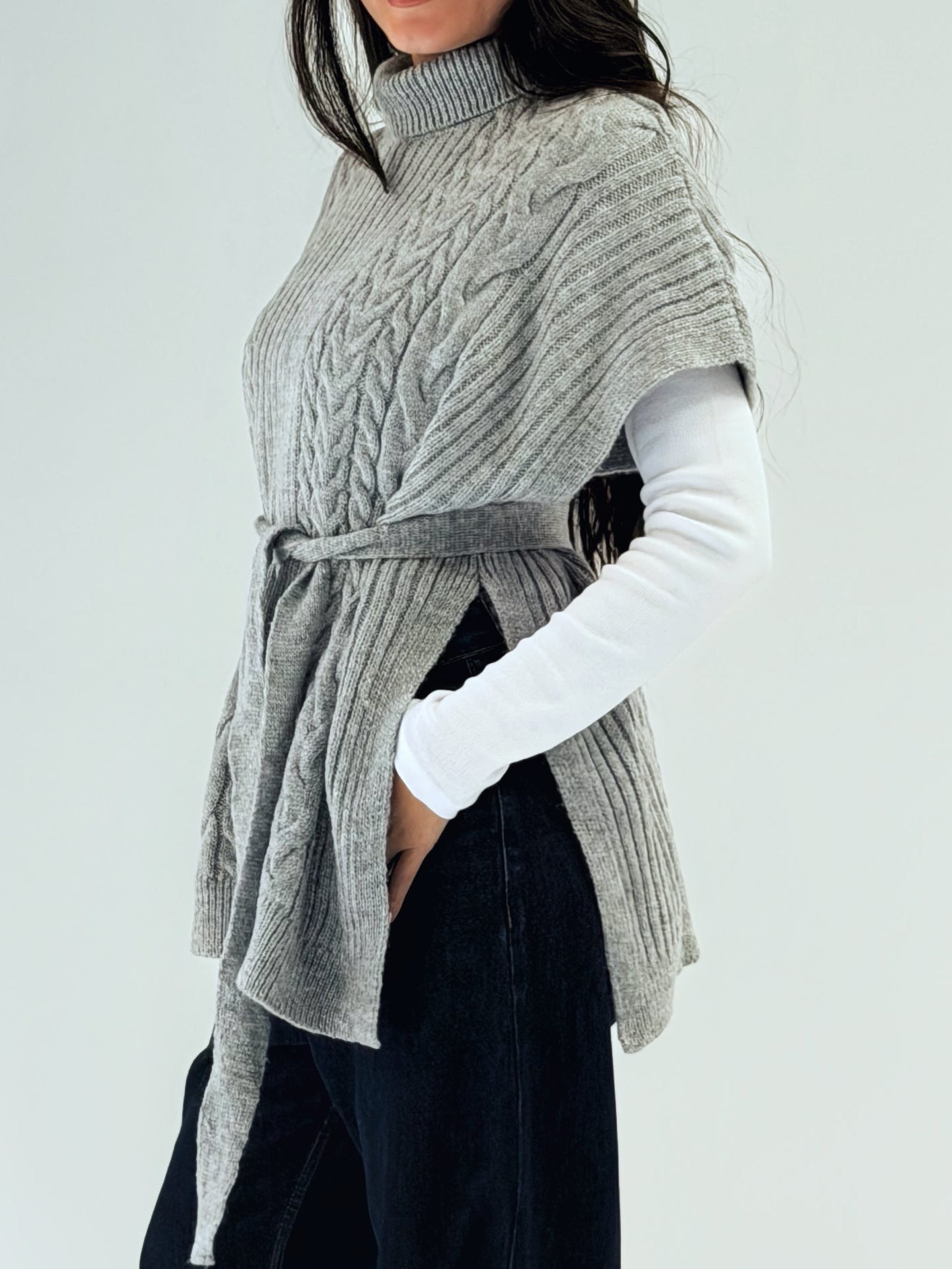 Fireside Knit Pullover Grey - AB ESSENTIALS