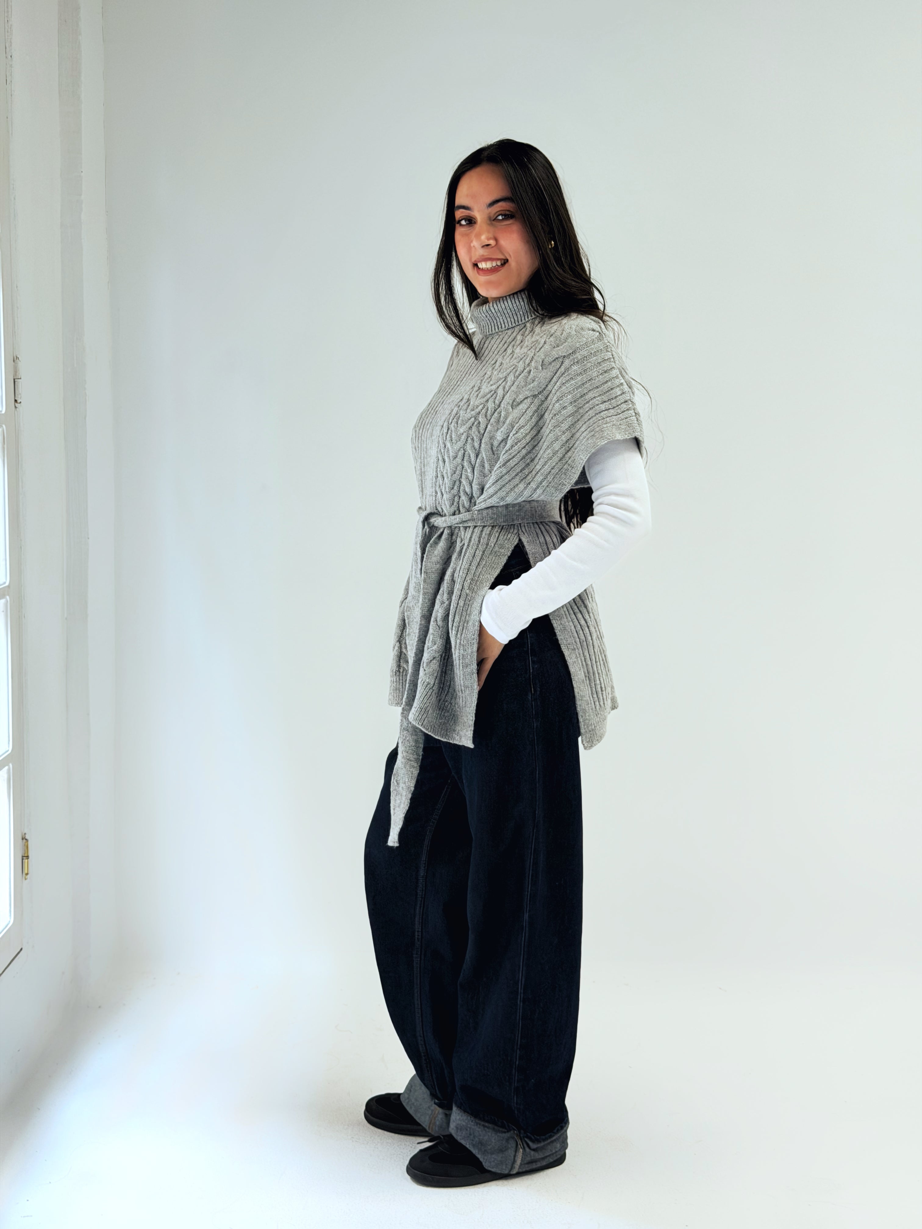 Fireside Knit Pullover Grey - AB ESSENTIALS
