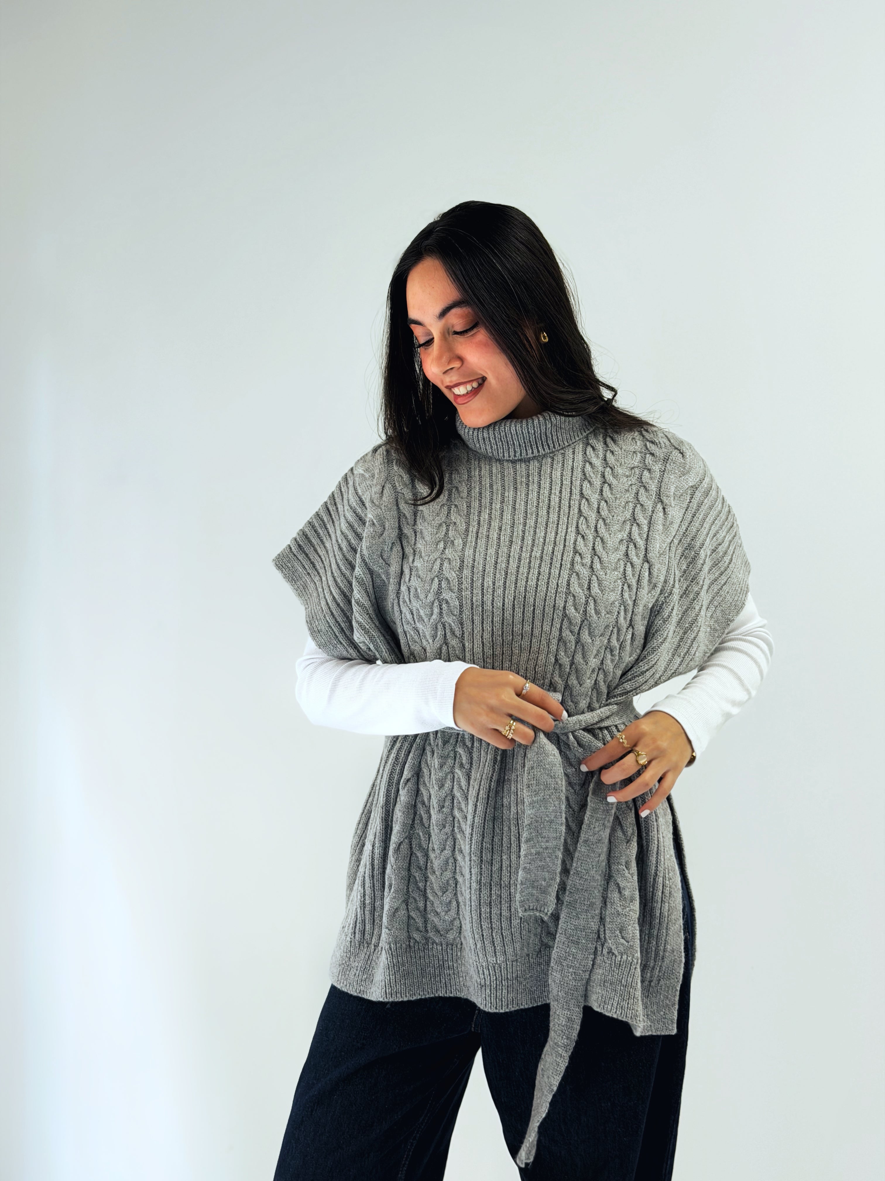 Fireside Knit Pullover Grey - AB ESSENTIALS