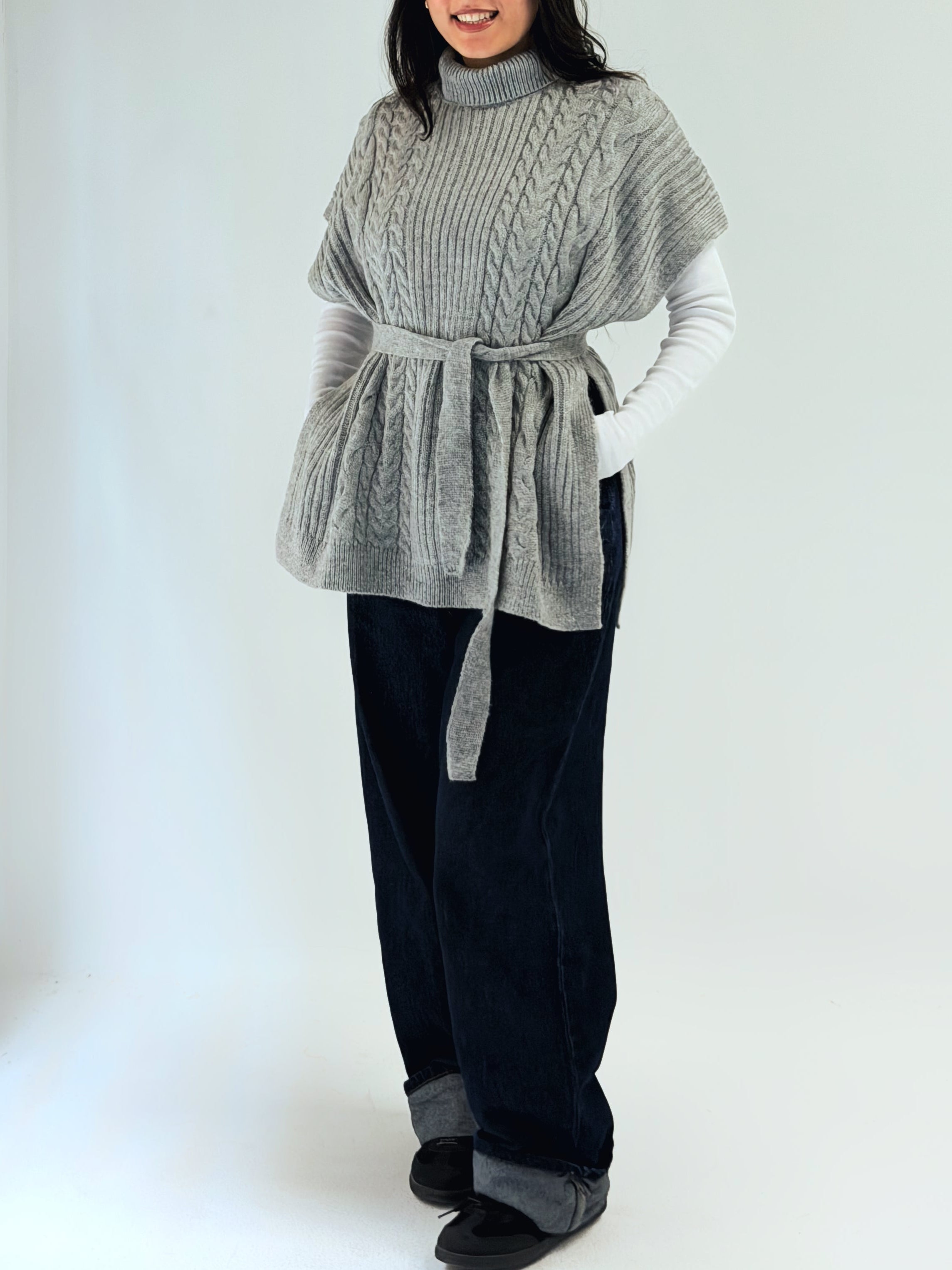 Fireside Knit Pullover Grey - AB ESSENTIALS