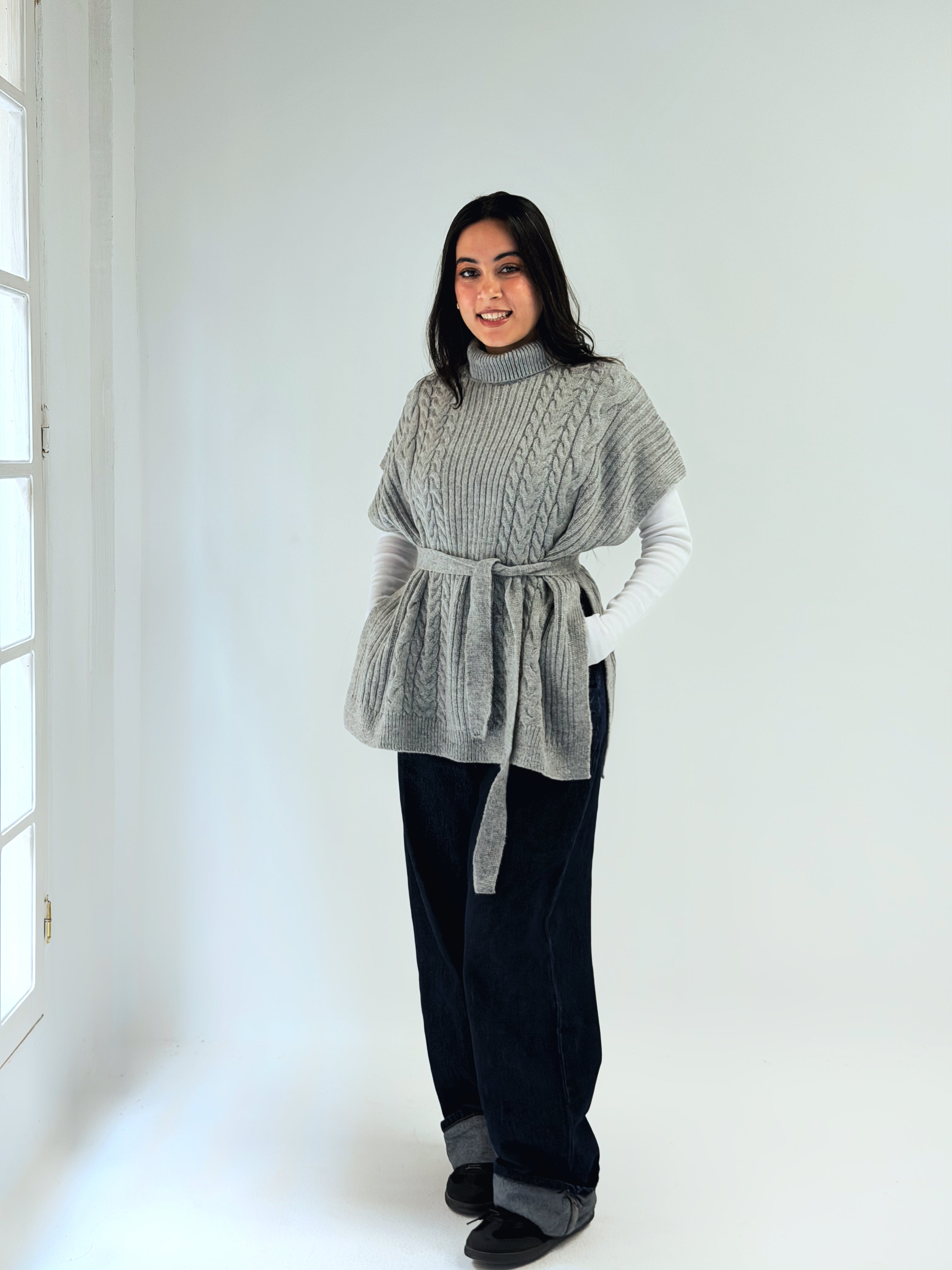 Fireside Knit Pullover Grey - AB ESSENTIALS