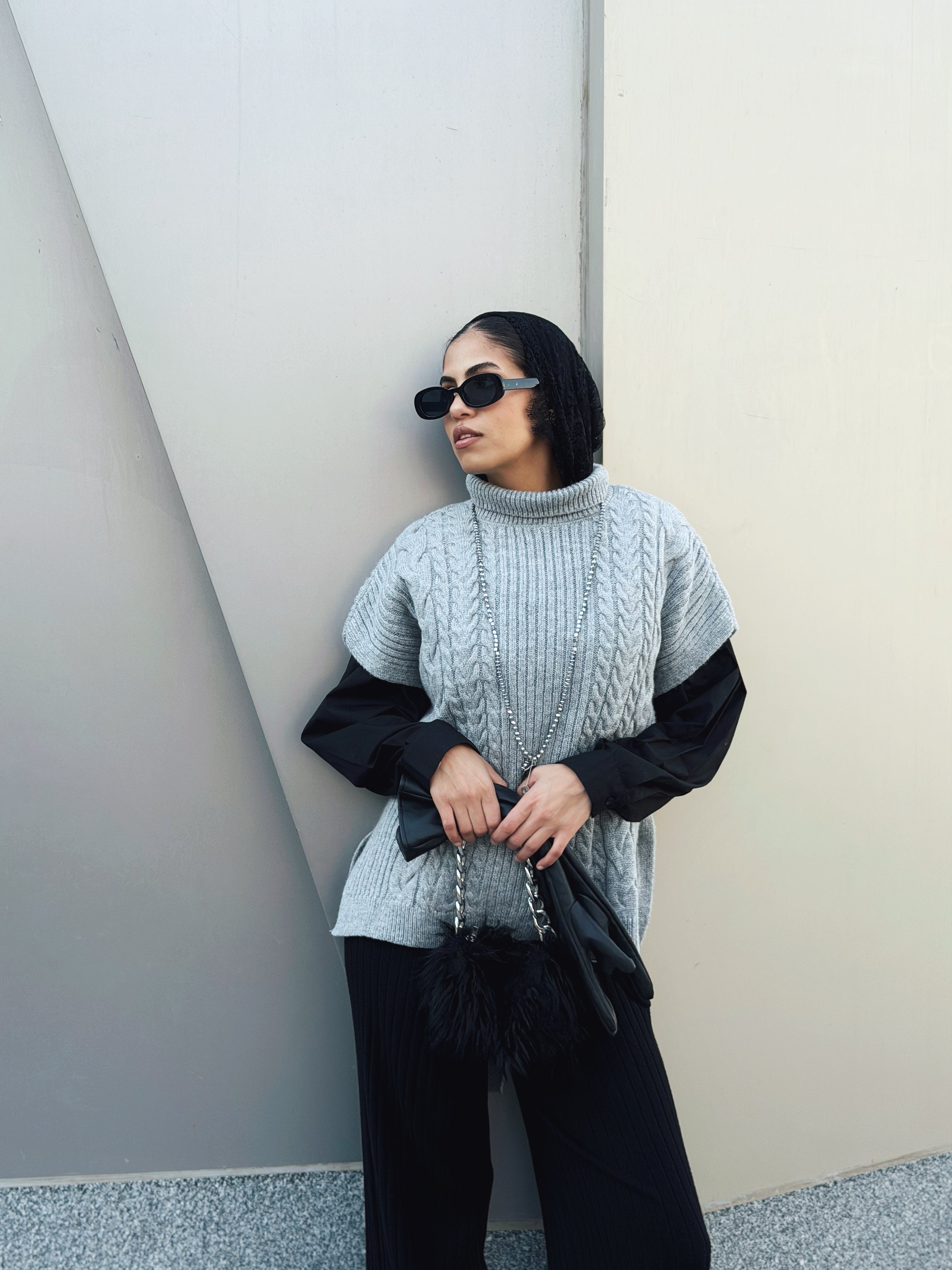 Fireside Knit Pullover Grey - AB ESSENTIALS