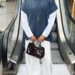 Fireside Knit Pullover Navy - AB ESSENTIALS