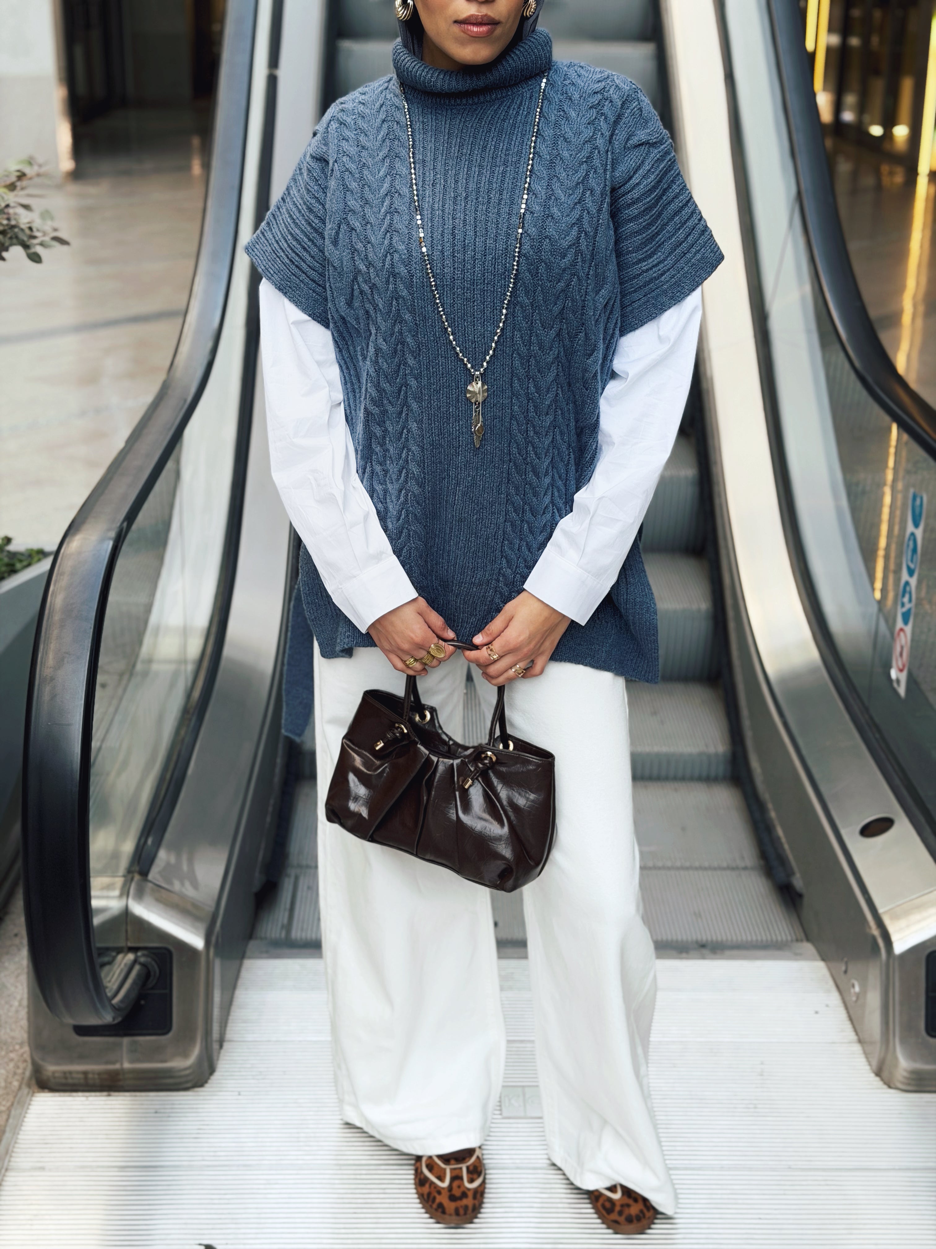 Fireside Knit Pullover Navy - AB ESSENTIALS