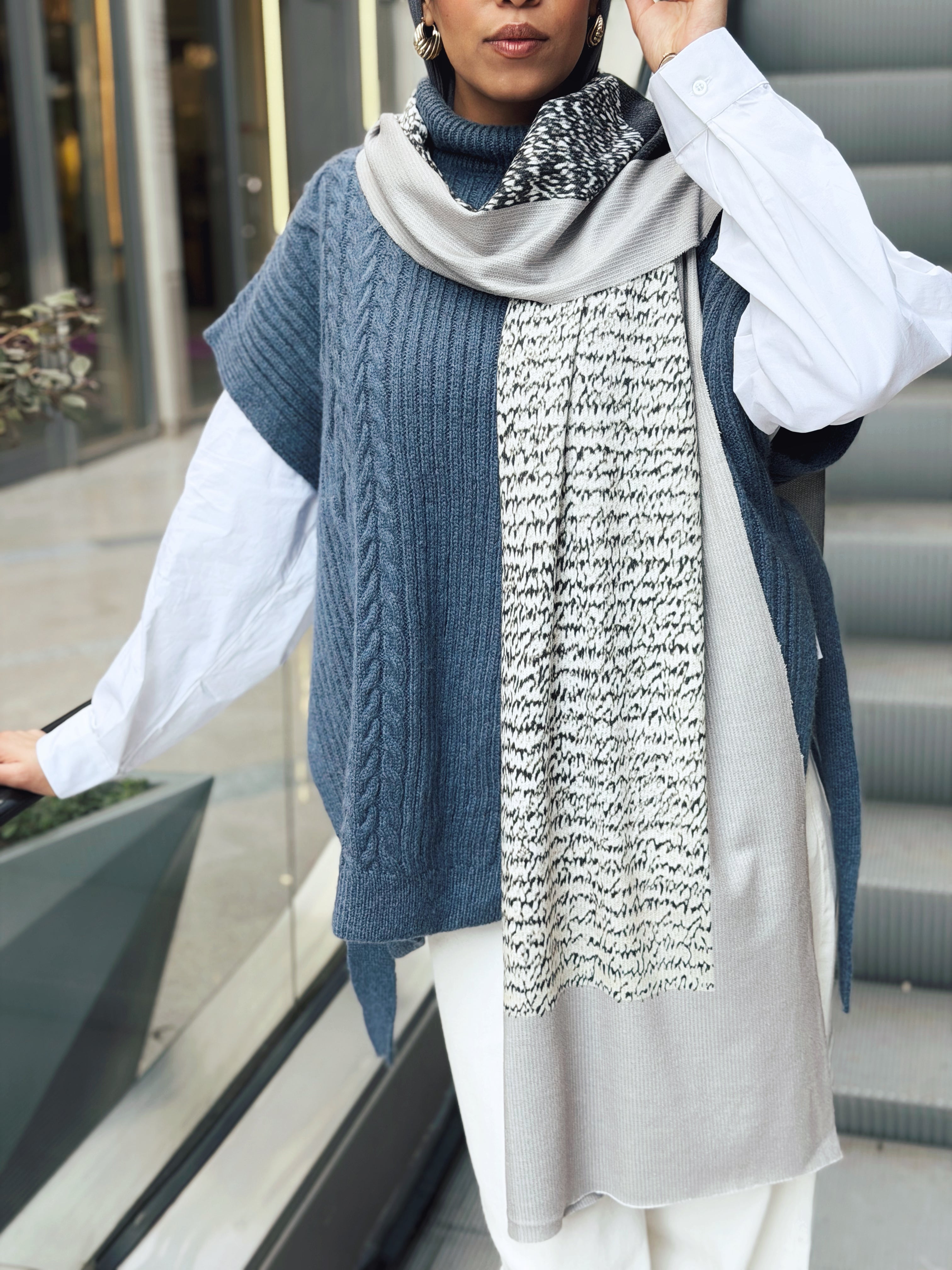 Fireside Knit Pullover Navy - AB ESSENTIALS