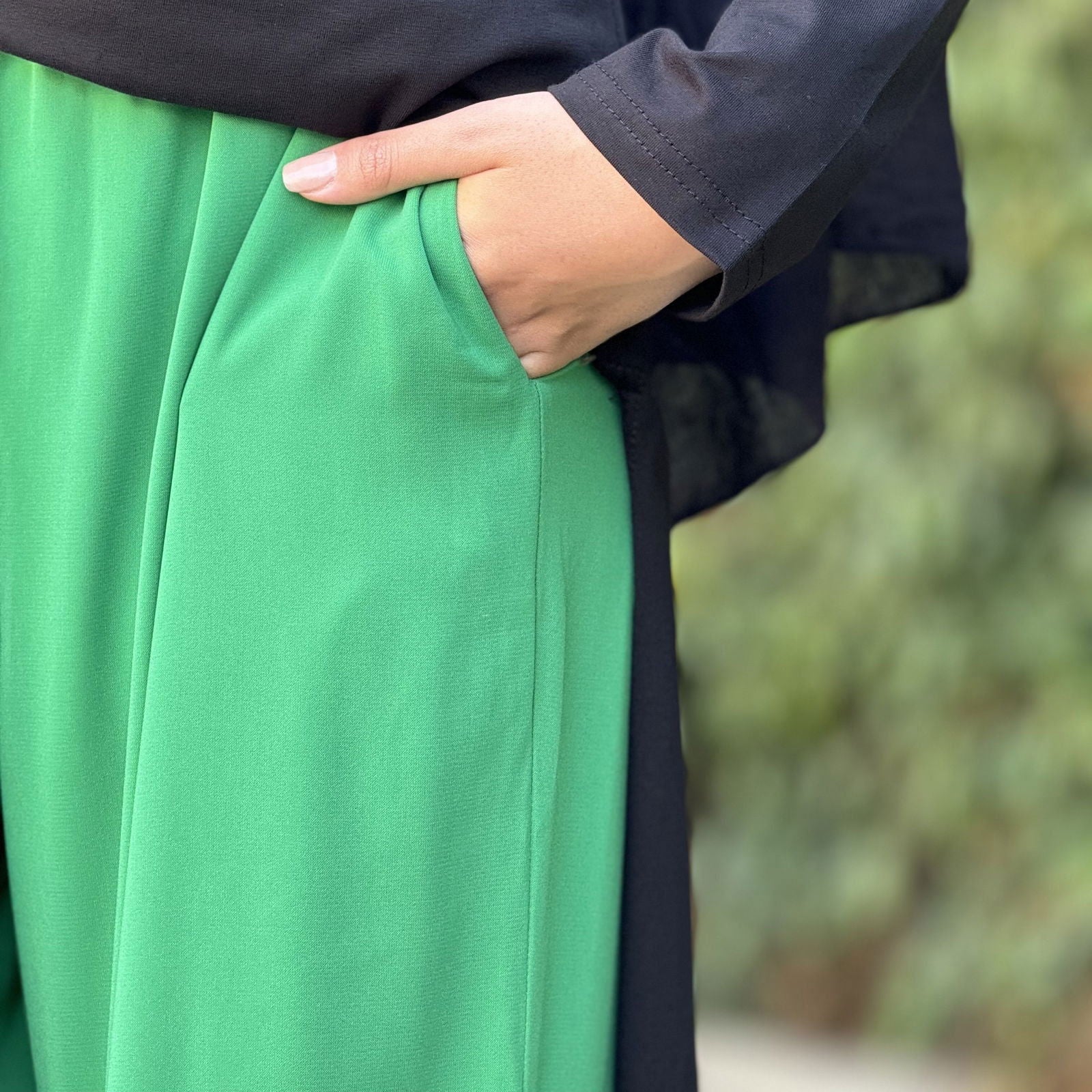 Flair Pants Green - AB ESSENTIALS