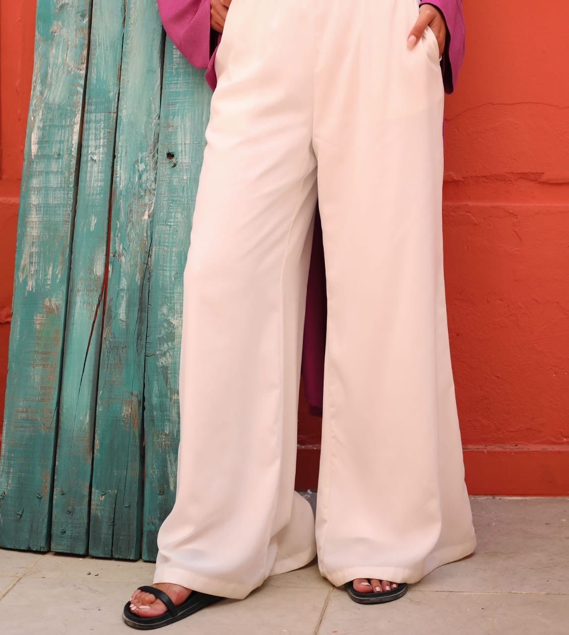 Flair Pants White - XL - AB ESSENTIALS