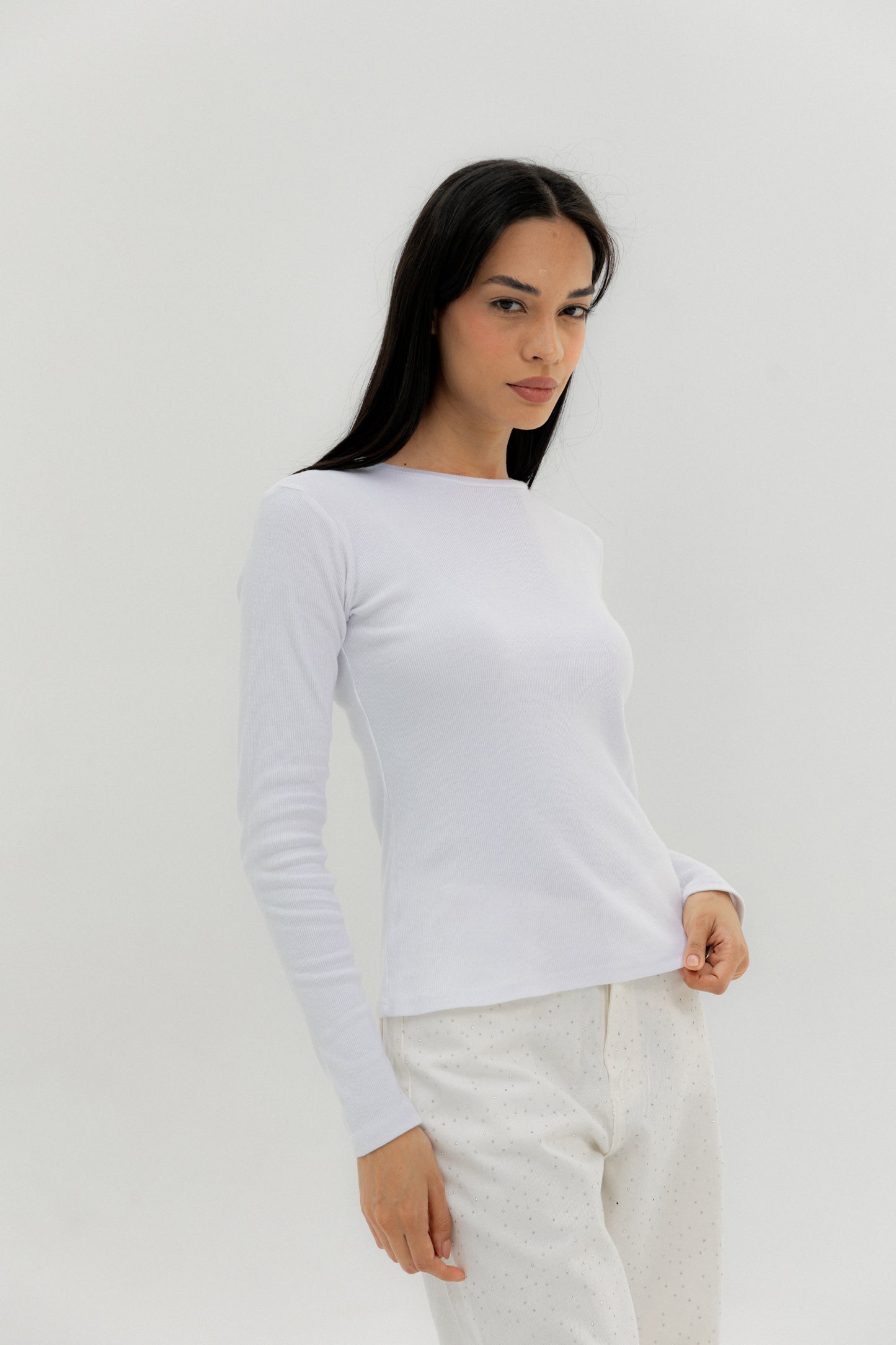 Full Tee White - AB ESSENTIALS