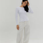 Full Tee White - AB ESSENTIALS