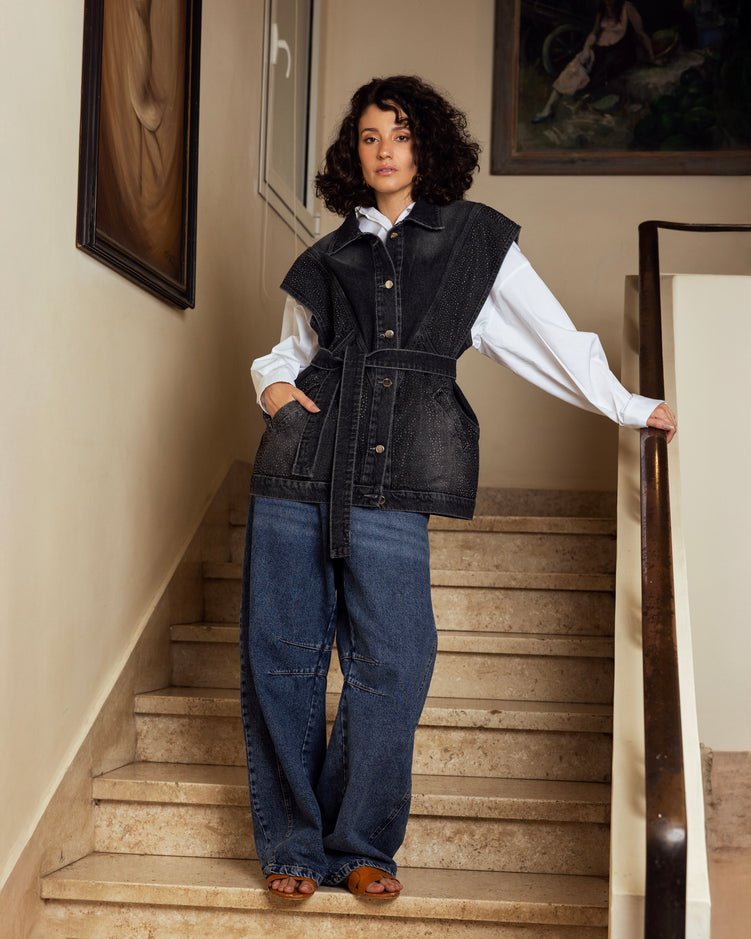 Glitra Vest Black - AB ESSENTIALS