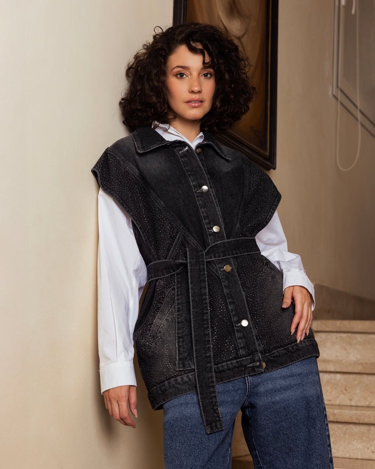 Glitra Vest Black - AB ESSENTIALS