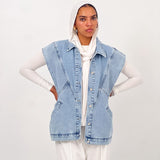 Glitra Vest Blue - AB ESSENTIALS