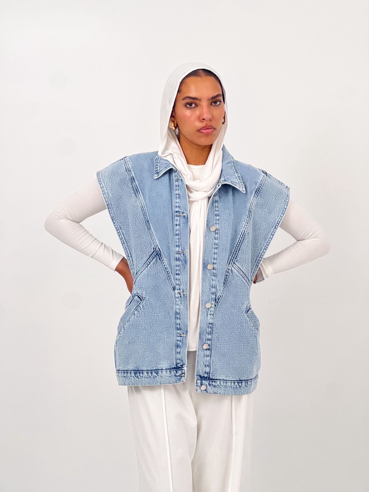 Glitra Vest Blue - AB ESSENTIALS