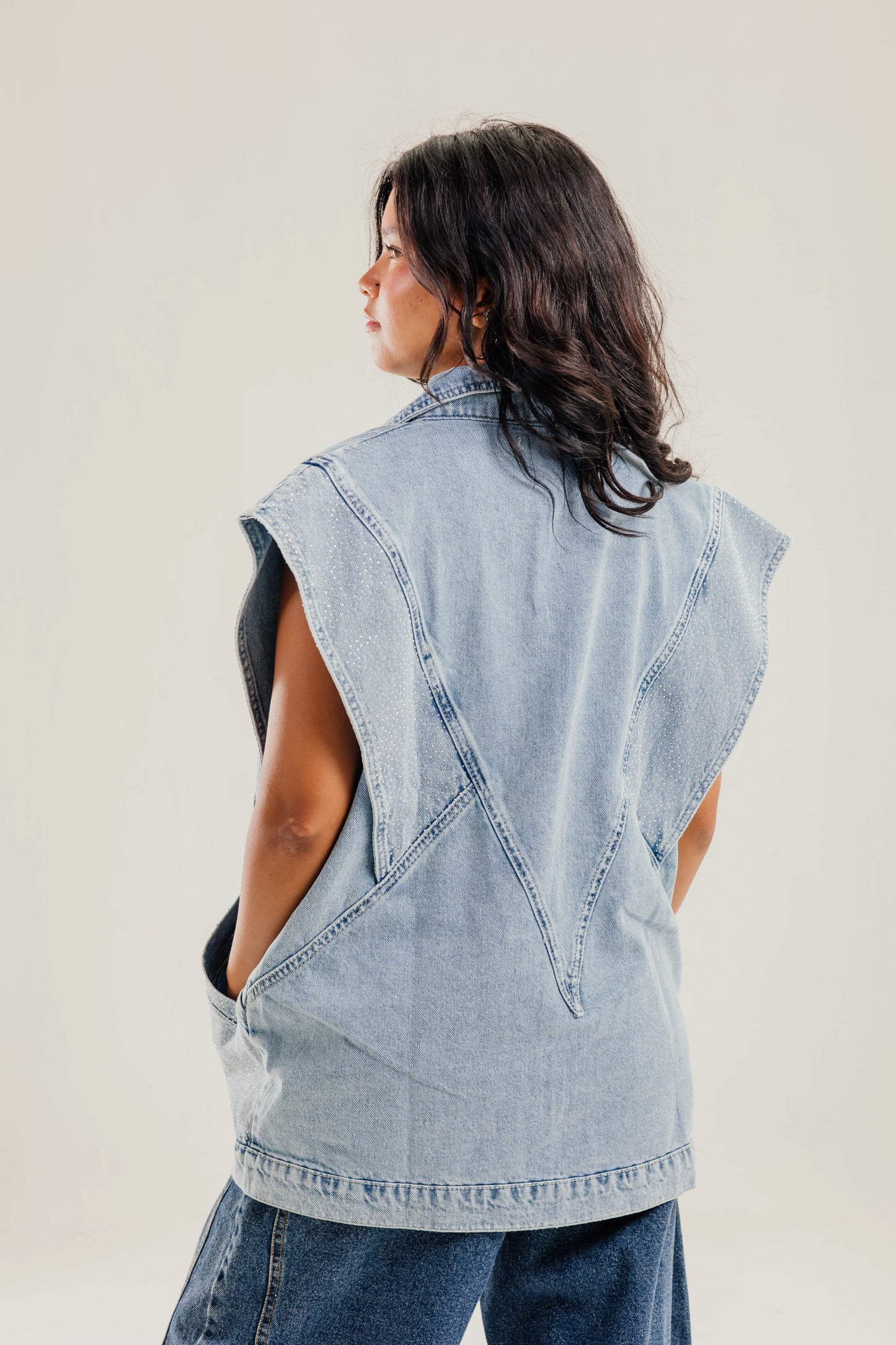 Glitra Vest Blue - AB ESSENTIALS