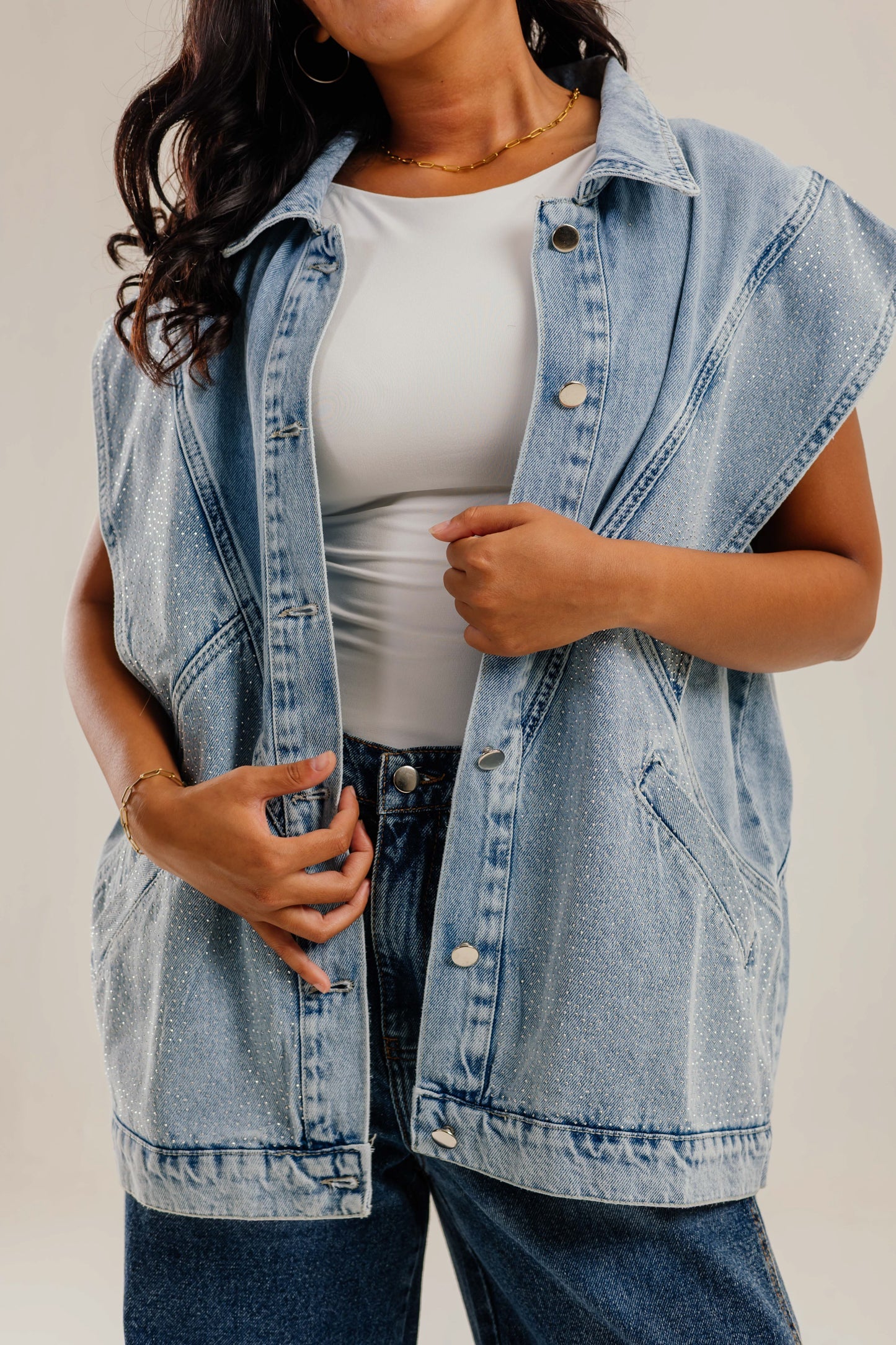 Glitra Vest Blue - AB ESSENTIALS